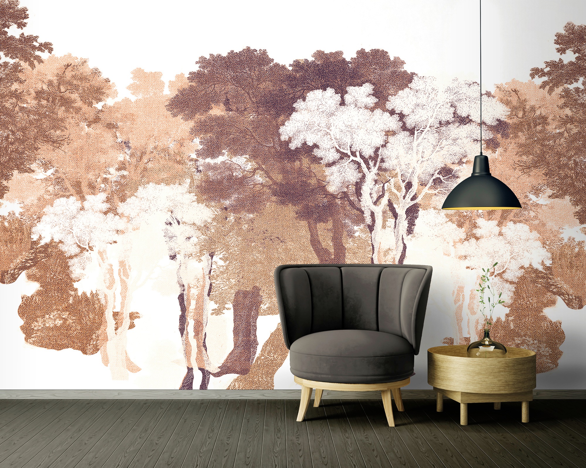 Architects Paper Fototapete »Atelier 47 Forest Blot 2«, Wald, Vlies, Wand, Schräge, Decke