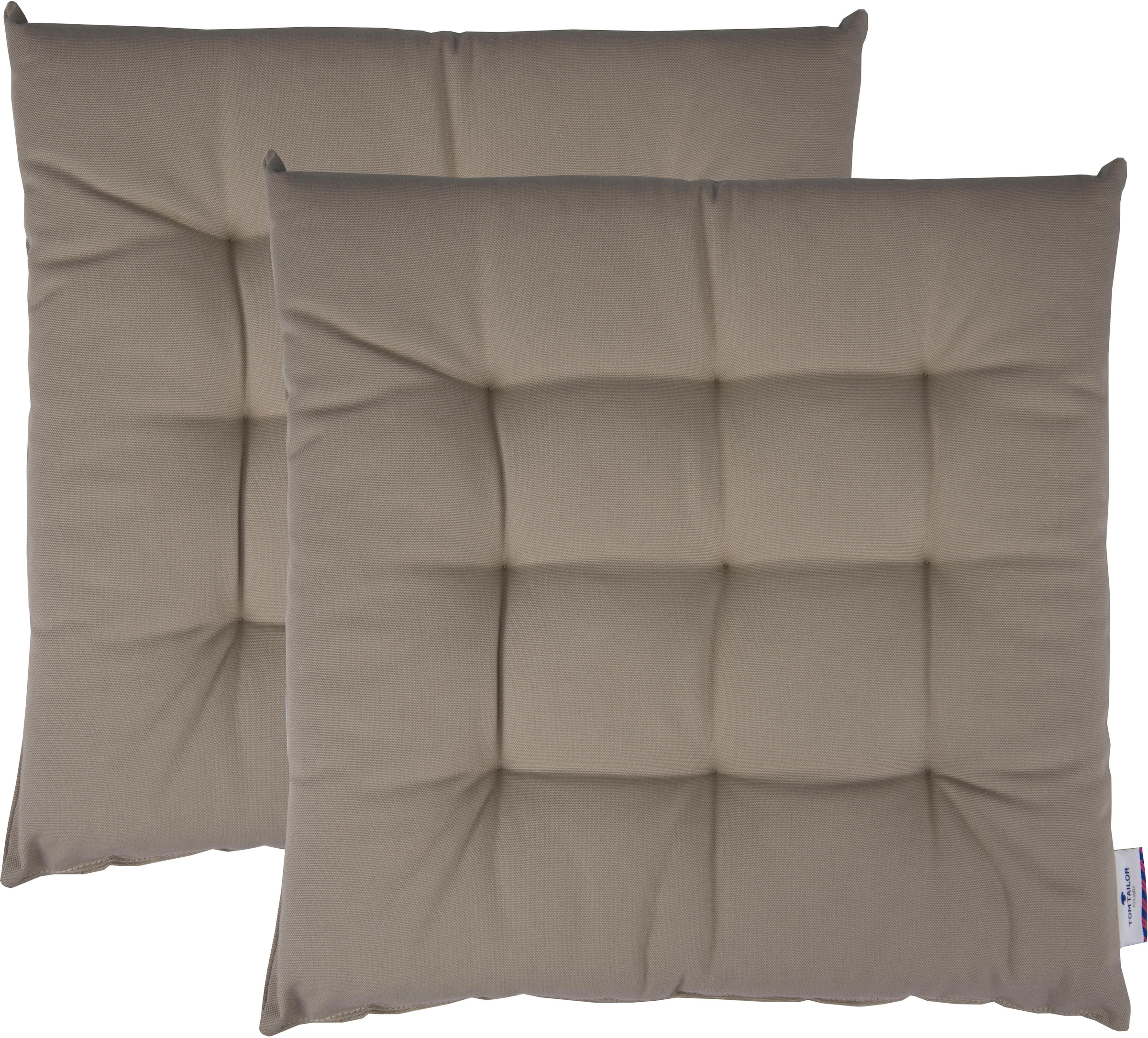 TOM TAILOR HOME Sitzkissen »Dove«, TOM TAILOR unifarbenes, abgestepptes Sit günstig online kaufen