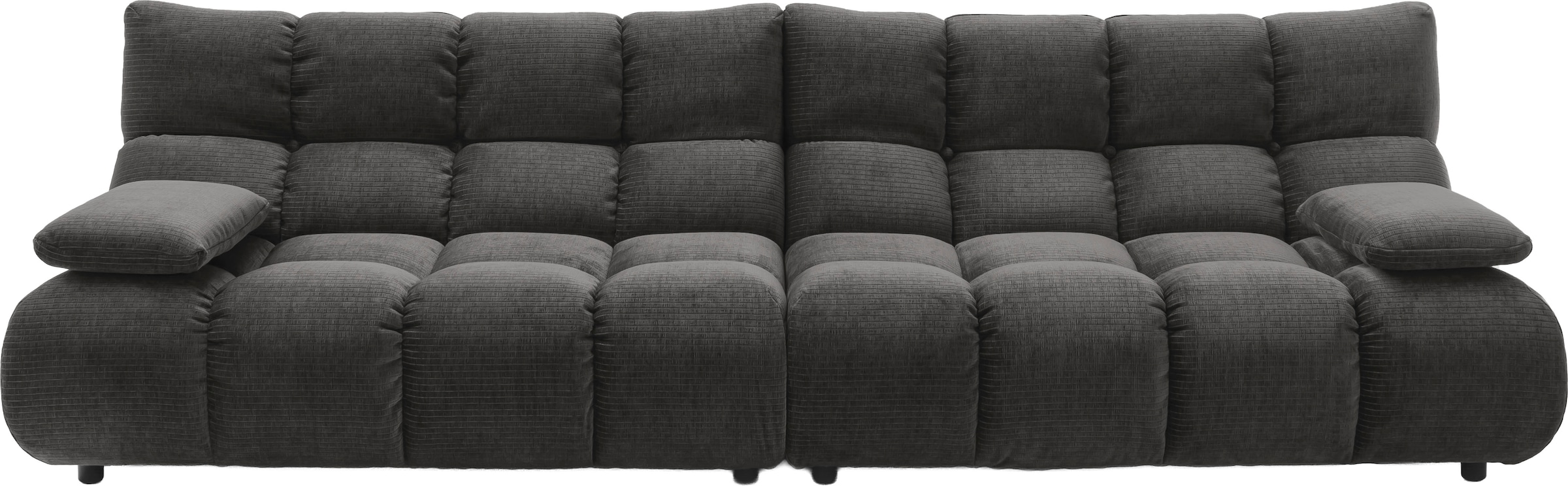 Home affaire 4-Sitzer »Cozy Bubble, mit klappbaren Armlehnen, Breite 290cm« mit eleganter Steppung, Rundumbezug & weicher Polsterung