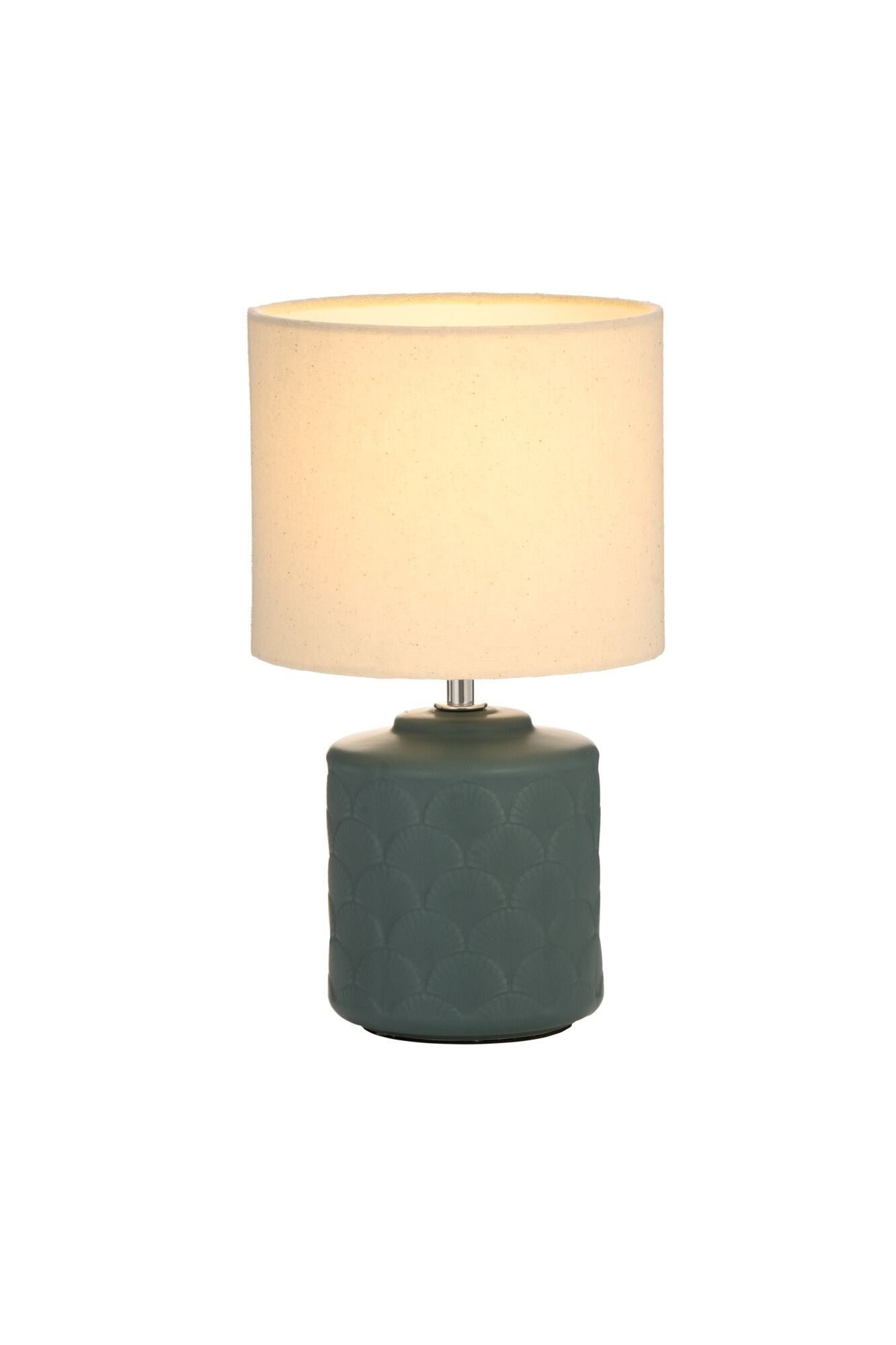 Pauleen Tischleuchte »Glowing Midnight max20W beige/green matt 230V Stoff/Keramik«, 1 flammig, Leuchtmittel E14 | ohne Leuchtmittel, E14