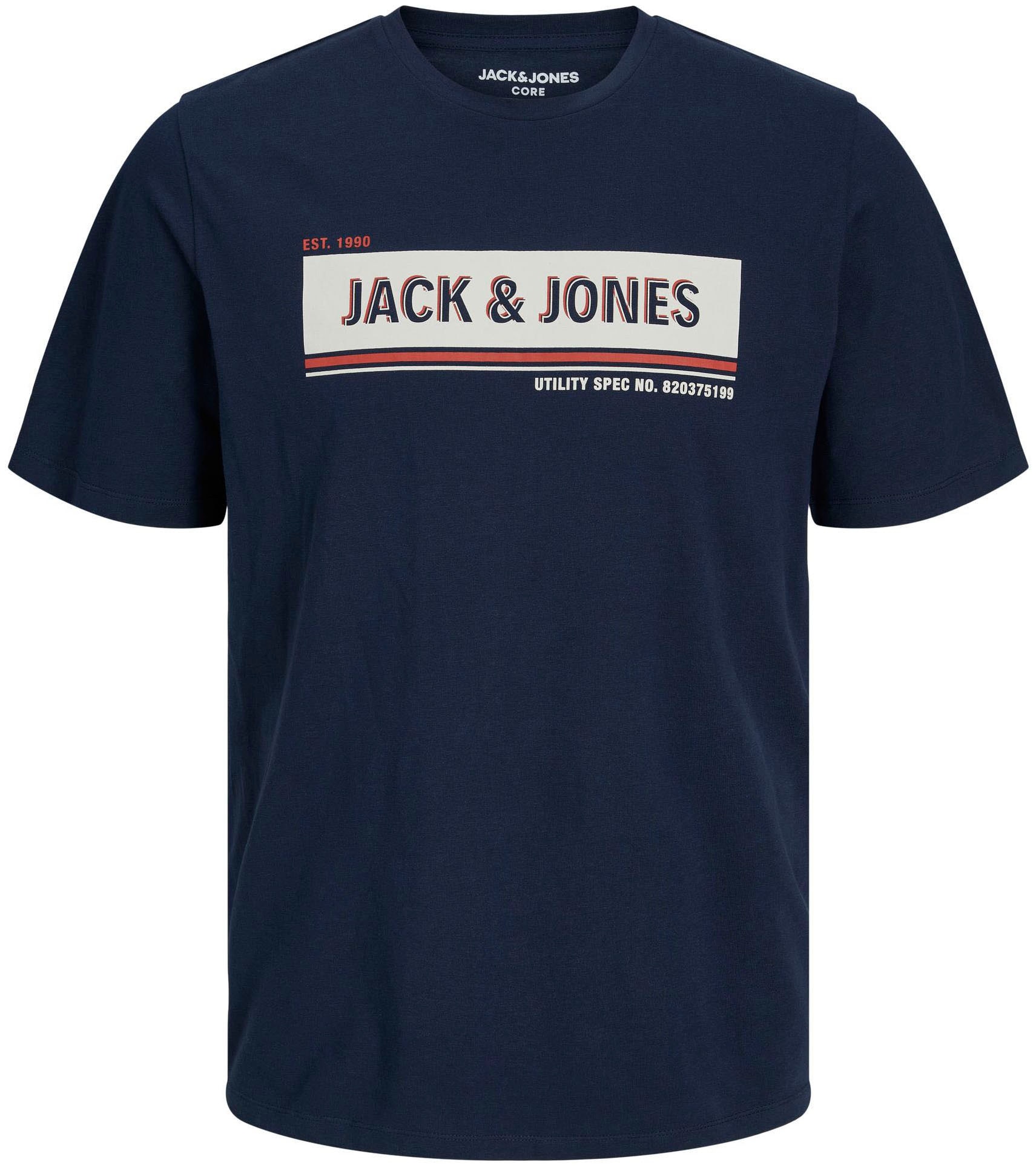 Jack & Jones Rundhalsshirt »JCOADAM TEE SS CREW NECK FST«