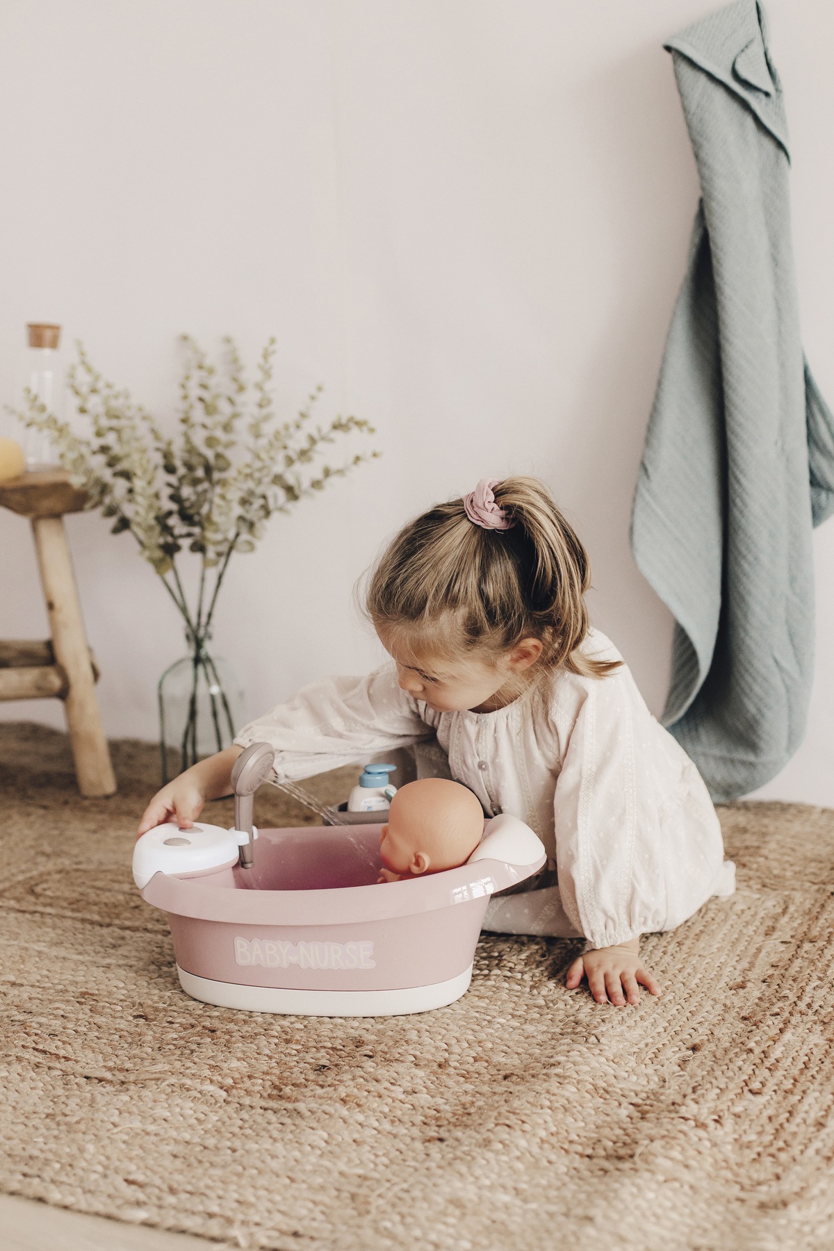 Smoby Puppen Badewanne »Baby Nurse, elektronische Puppen-Badewanne, rosa«, mit Lichteffekten