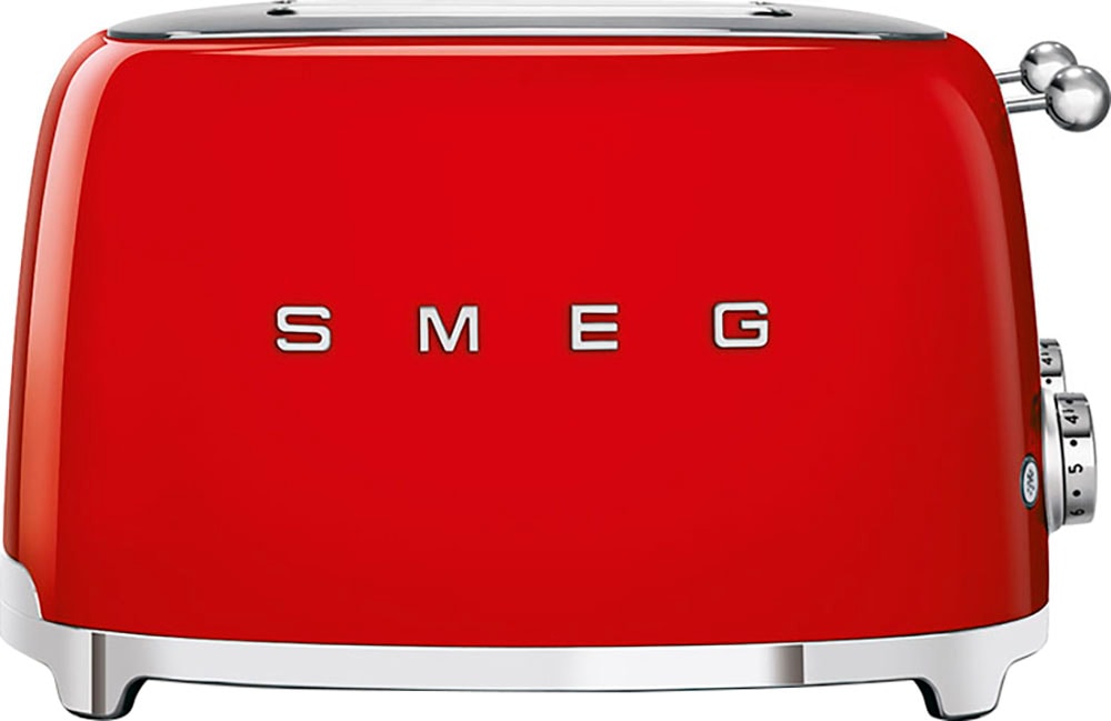 SMEG Toaster »TSF03RDEU« 4 kurze Schlitze 3000 W rot
