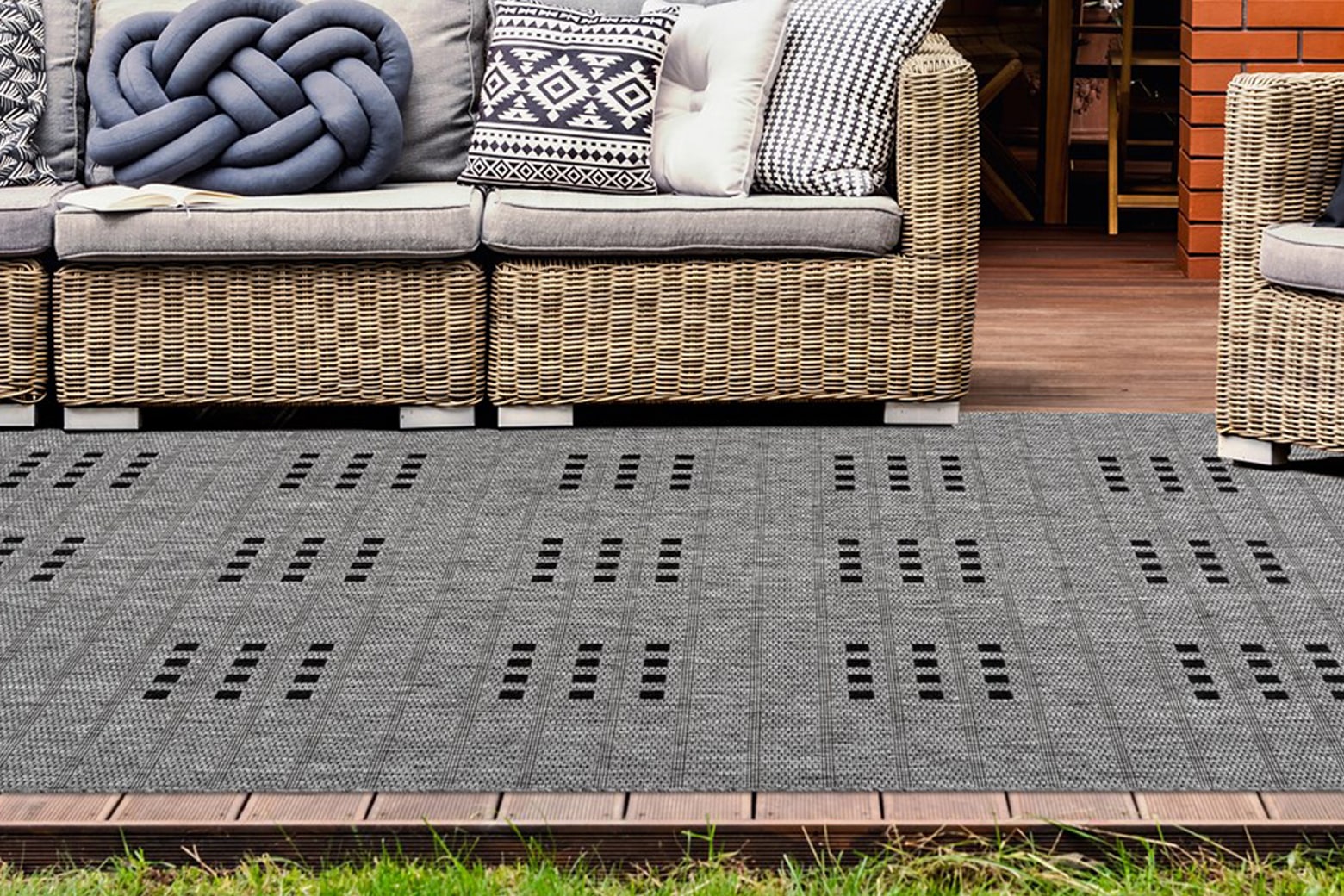 Bruno Banani Teppich »Farum«, rechteckig, 5 mm Höhe, In- und Outdoor-Teppic günstig online kaufen