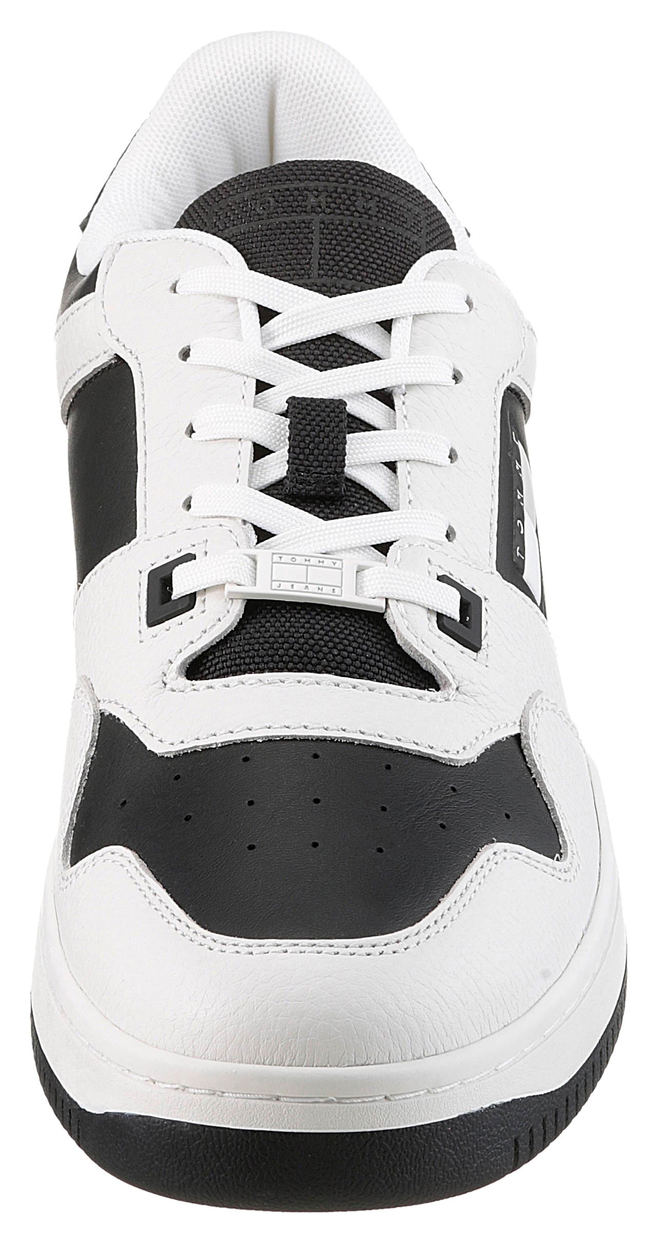 Tommy Jeans Sneaker »TJM RETRO BASKET CUPSOLE TUMBLE«, Freizeitschuh, Halbschuh, Schnürschuh mit gepolstertem Schaftrand