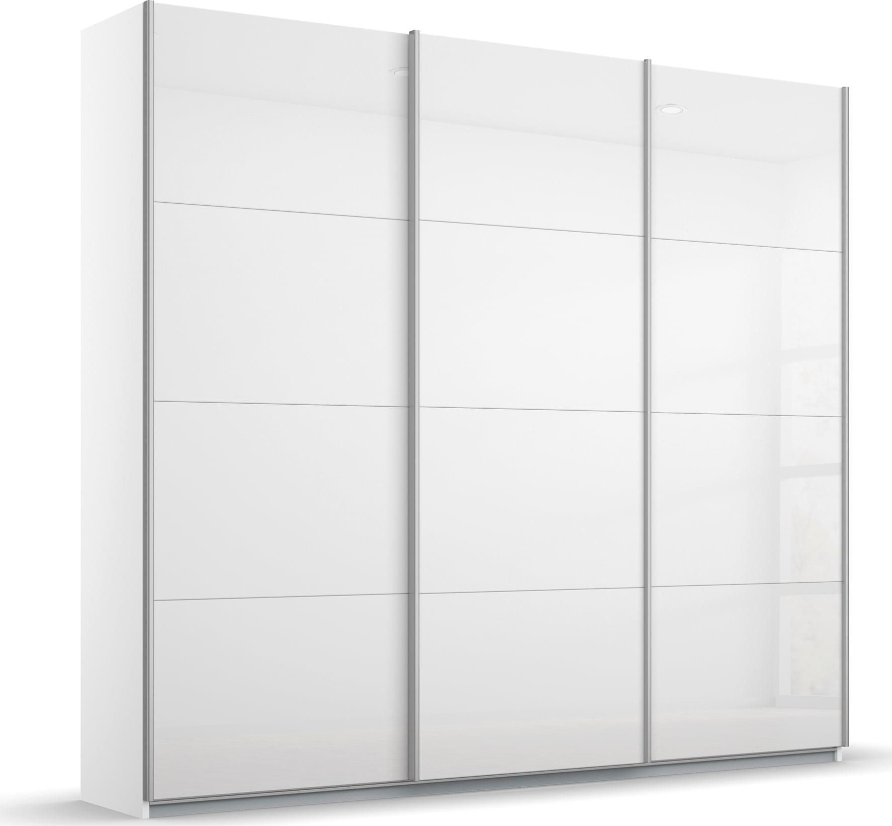 rauch Schwebetürenschrank »Kleiderschrank Schrank Garderobe KOLUNA mit Hochglanz-Front« Breiten 203/271/315/360 cm Höhen 210/229 cm,  Hochglanzfront, inkl. 2 Innenschubladen sowie extra Böden