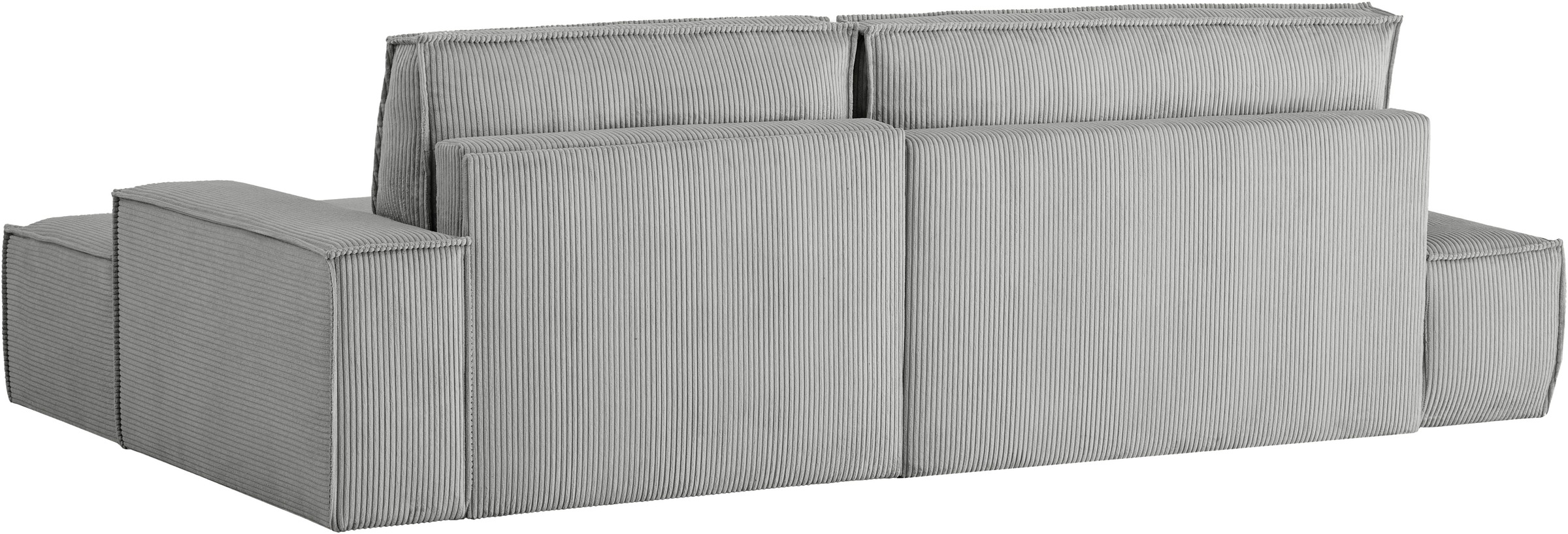 Home affaire Ecksofa »SHERWOOD, Schlafsofa in L-Form offen (275cm), Cord, Leinenoptik«, Schlaffunktion und Bettkasten, Kedernaht, hoher Sitz- & Liegekomfort