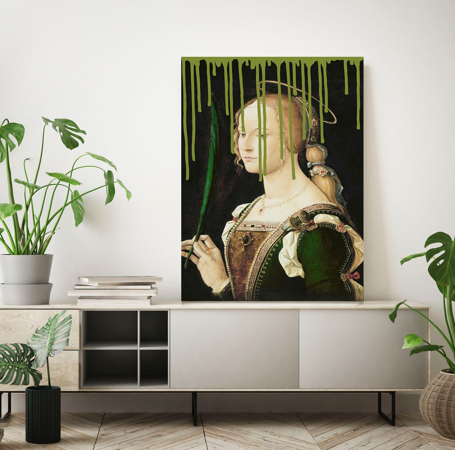 queence Acrylglasbild »Frau mit Farbklecks« Bilder von Frauen   Formen   Fr günstig online kaufen