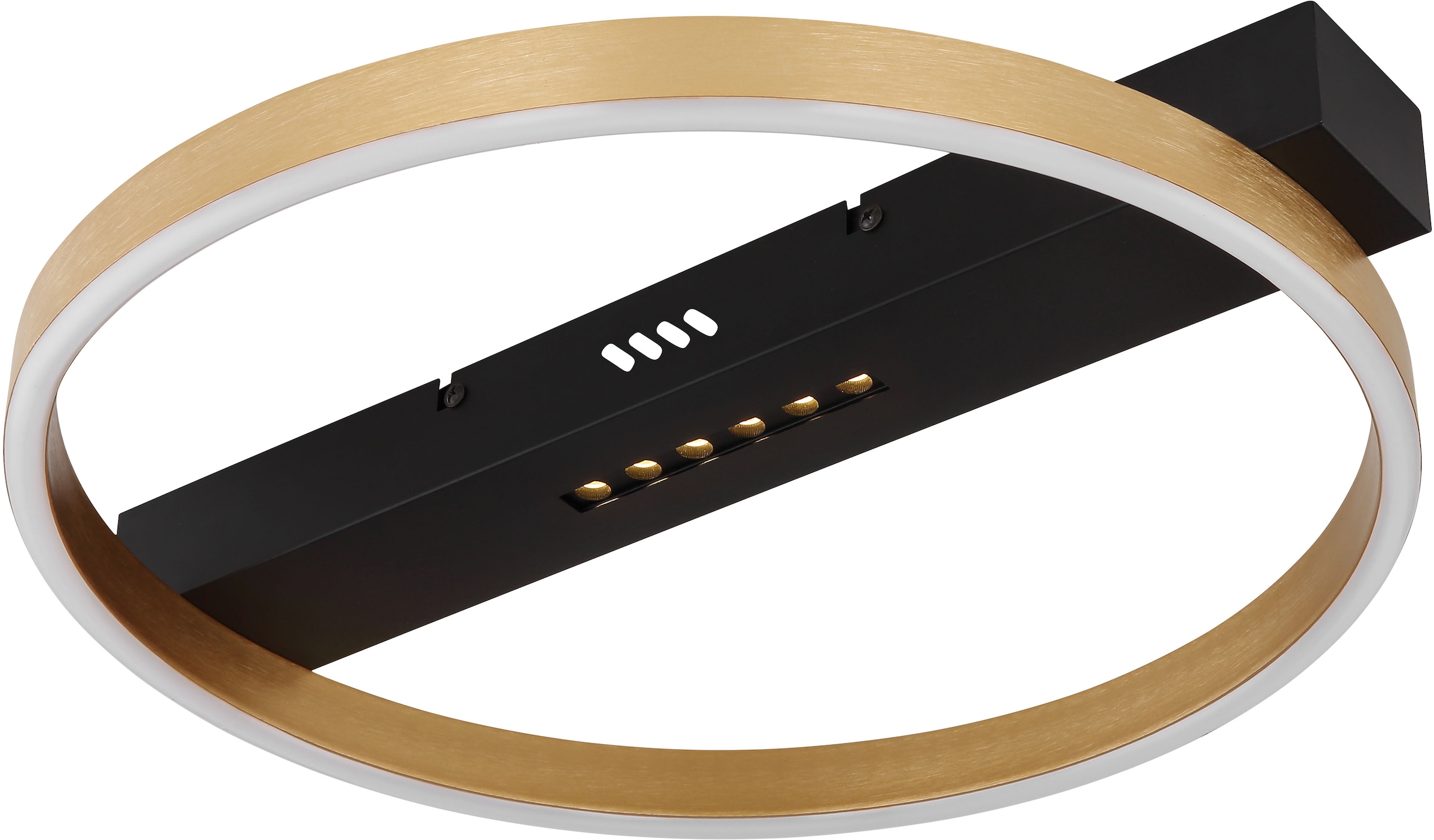 GLOBO LIGHTING LED Deckenleuchte »LUFFY« LED-Modul 1 Stk. Warmweiß Deckenlampe/rund/Wohnzimmer/Schlafzimmer/modern