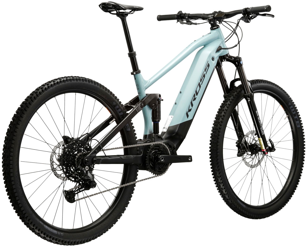 Kross E-Bike »KROSS E-MTB Grist Boost 1.0 29" blau«, 10 Gang, Shimano, CUES U6000, Mittelmotor 250 W, Pedelec, Elektrofahrrad für Damen und Herren