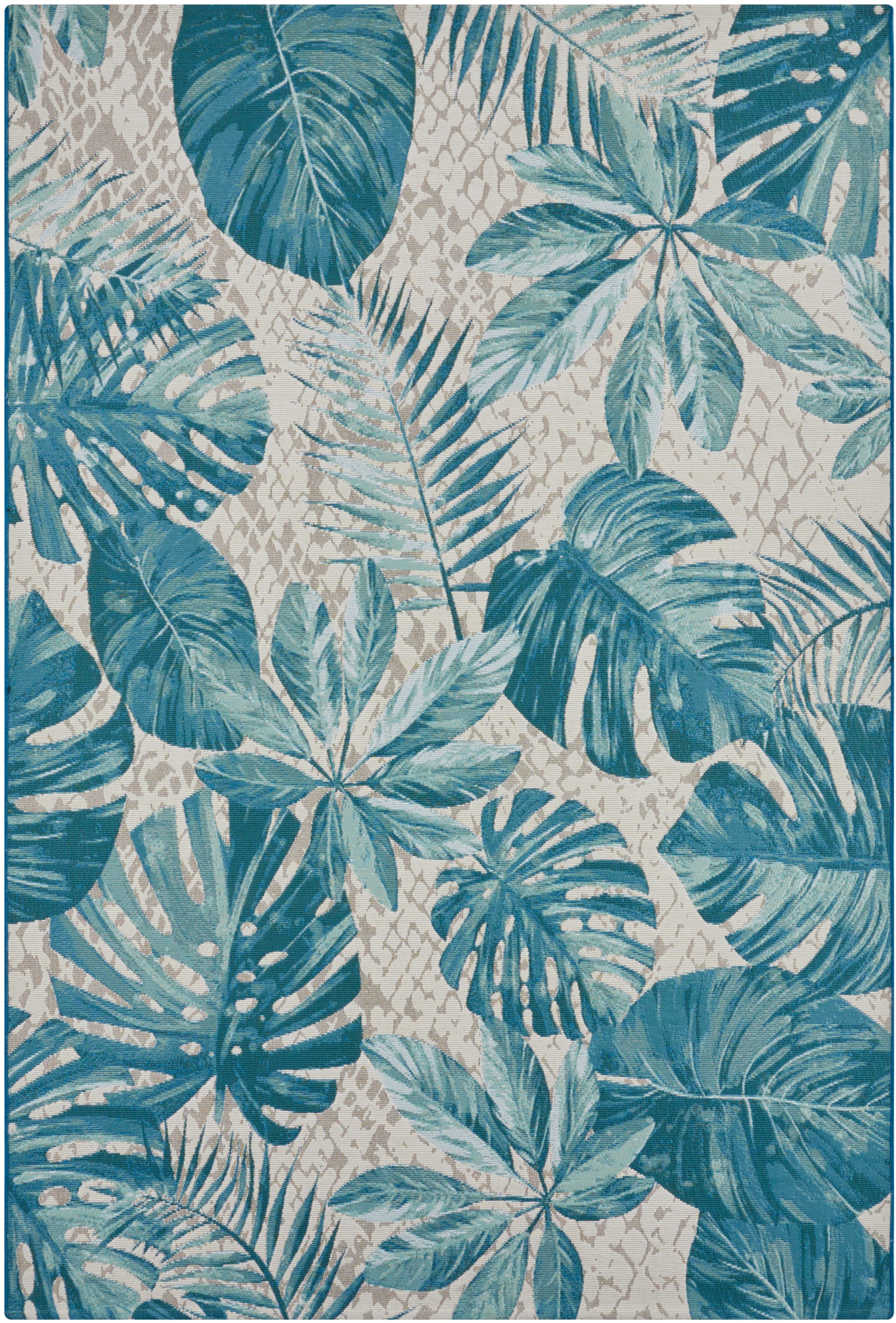 HANSE Home Outdoorteppich »Tropical Leaves«, rechteckig, 3 mm Höhe, In-& Outdoor, Wetterfest, Balkon, Garten, Wohnzimmer, Floral, Palme