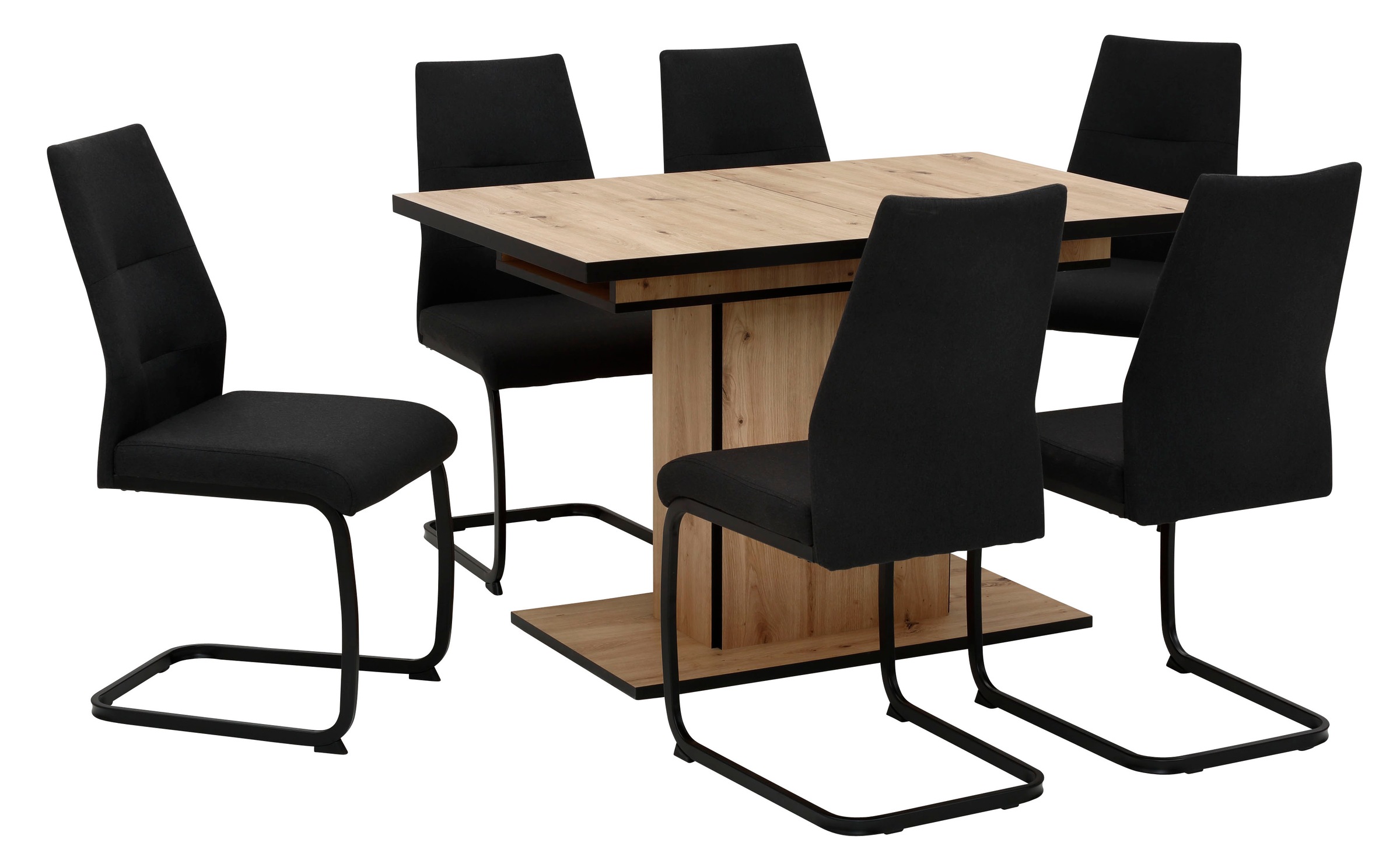 HELA Essgruppe »Ariana, Esstisch mit 6 Stühlen, ausziehbarer Küchentisch« S günstig online kaufen