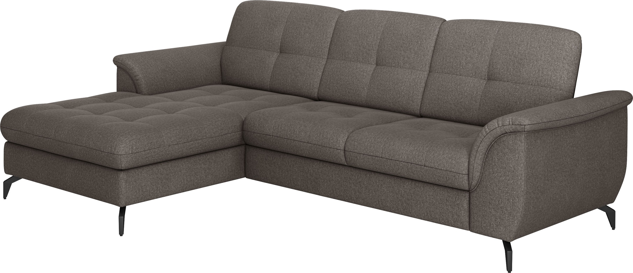 sit&more Ecksofa »Zora L-Form«, wahlweise mit Bettfunktion und Bettkasten