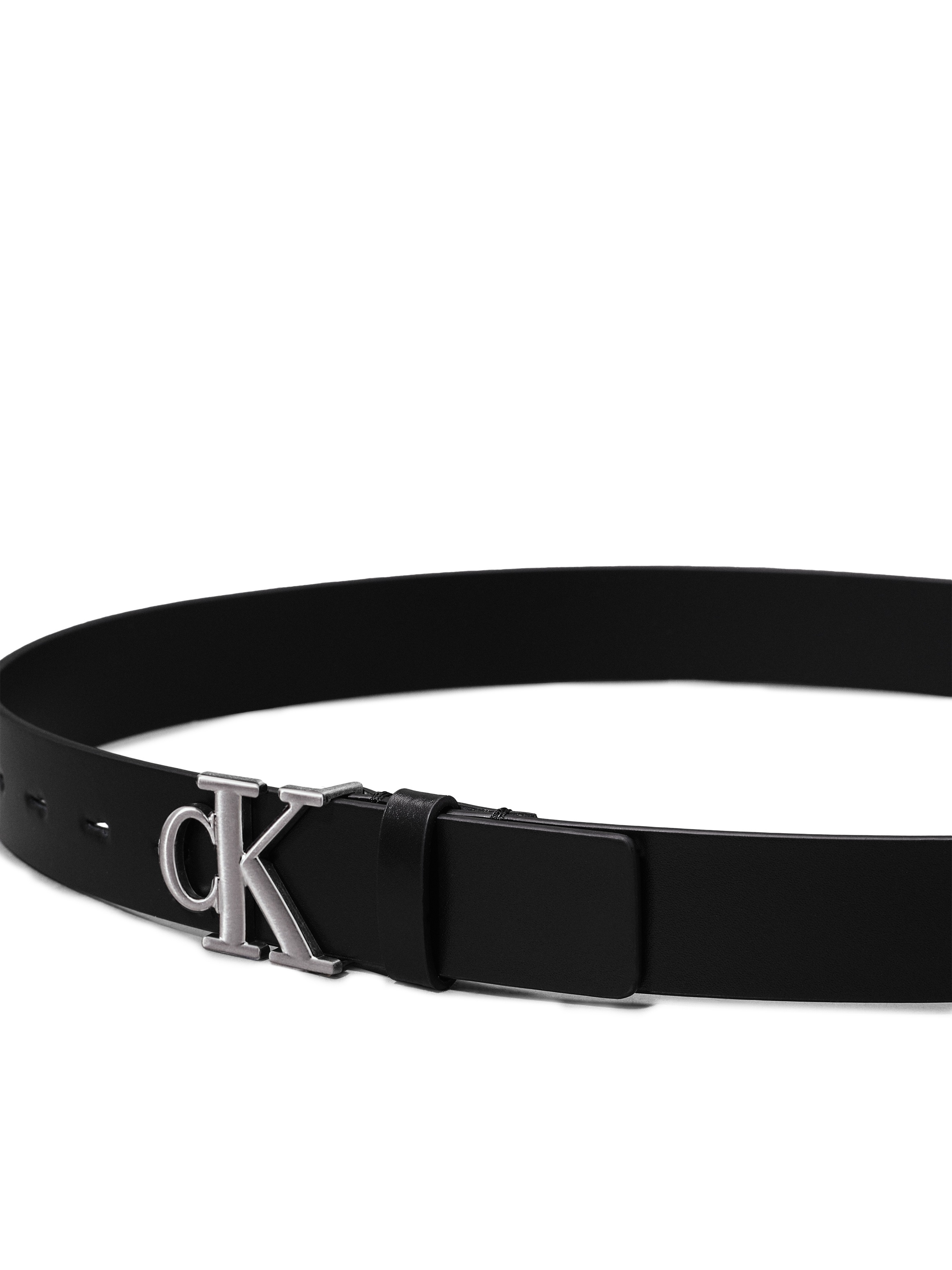 Calvin Klein Jeans Ledergürtel »MONO PLAQUE LTHR BELT 30MM«, mit Logoschnalle