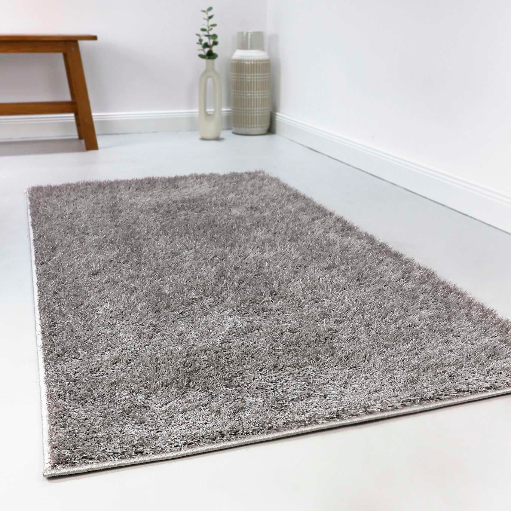 Hochflor-Teppich »Swagger Shag«, rechteckig, Wohnzimmer, Schlafzimmer, uni, waschbar,...