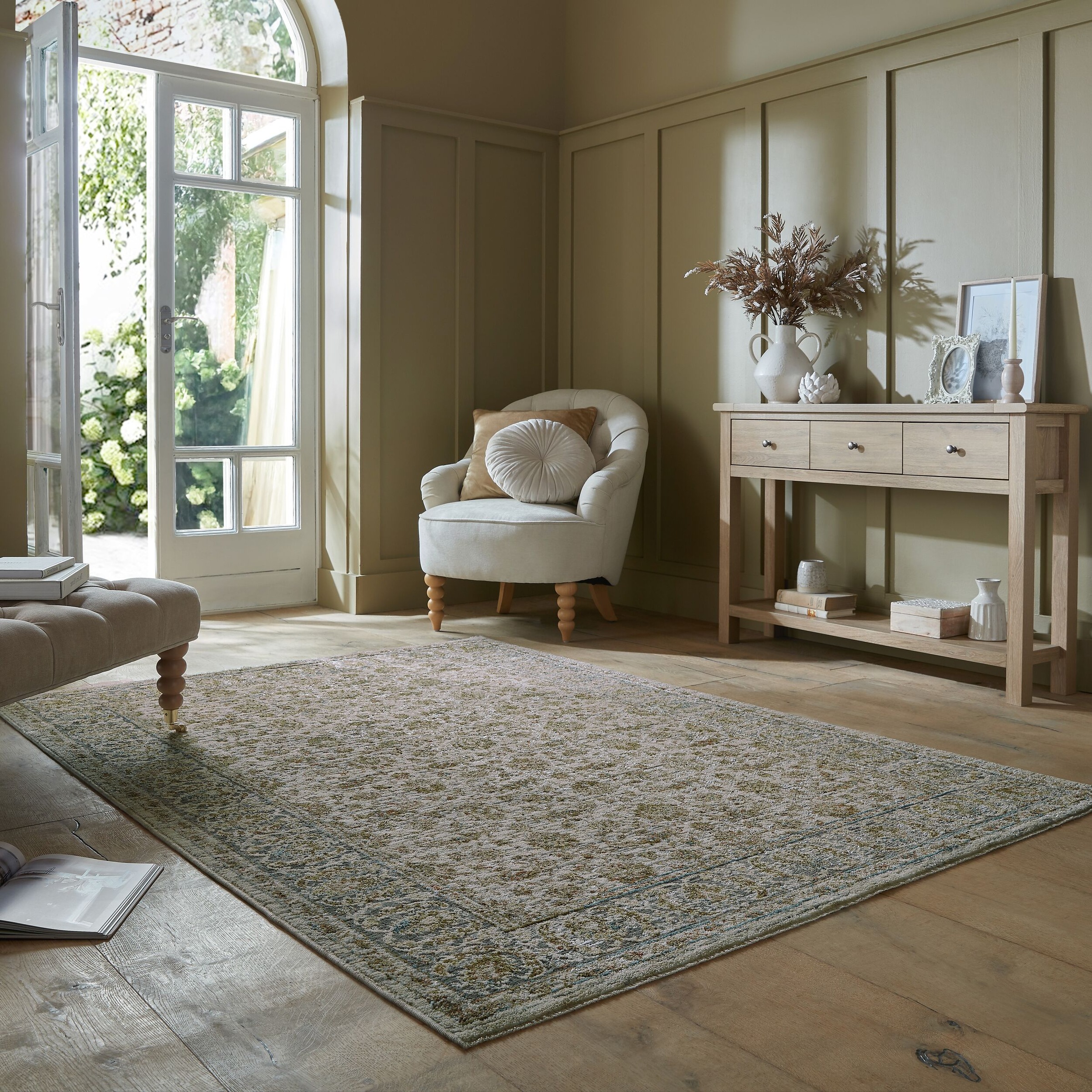 FLAIR RUGS Teppich »Zetta Vintage«, rechteckig, 7 mm Höhe, mit recyceltem M günstig online kaufen