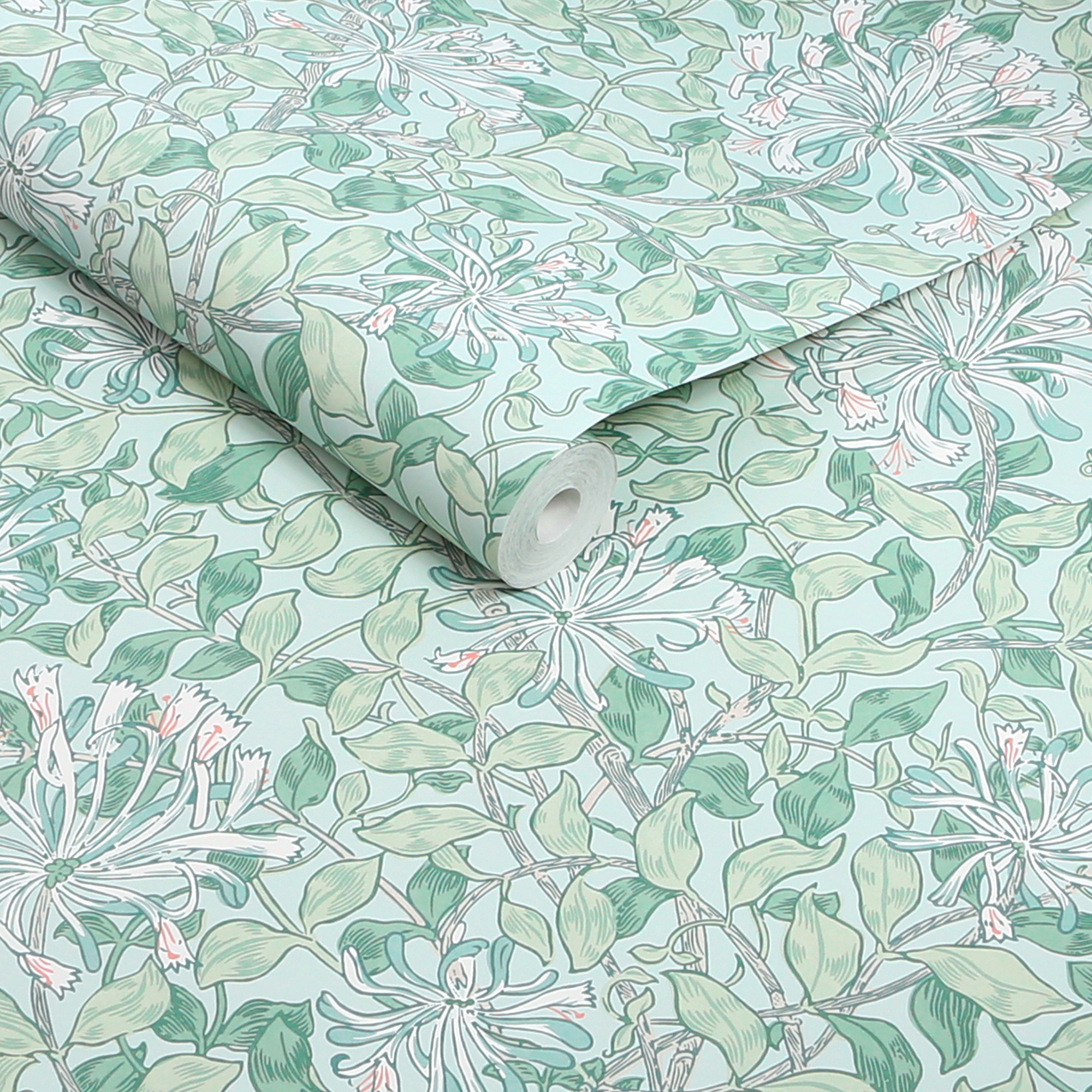 WILLIAM MORRIS AT HOME Vliestapete »Honeysuckle Breeze« Motiv glatt Design günstig online kaufen
