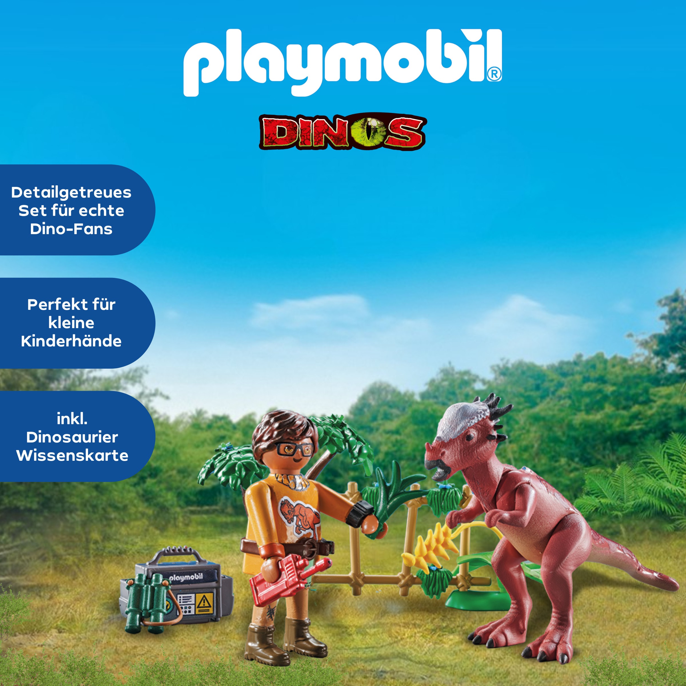 Playmobil® Konstruktions-Spielset »Stygimoloch-Beobachtung (71822), Playmobil Dinos«, (37 St.)