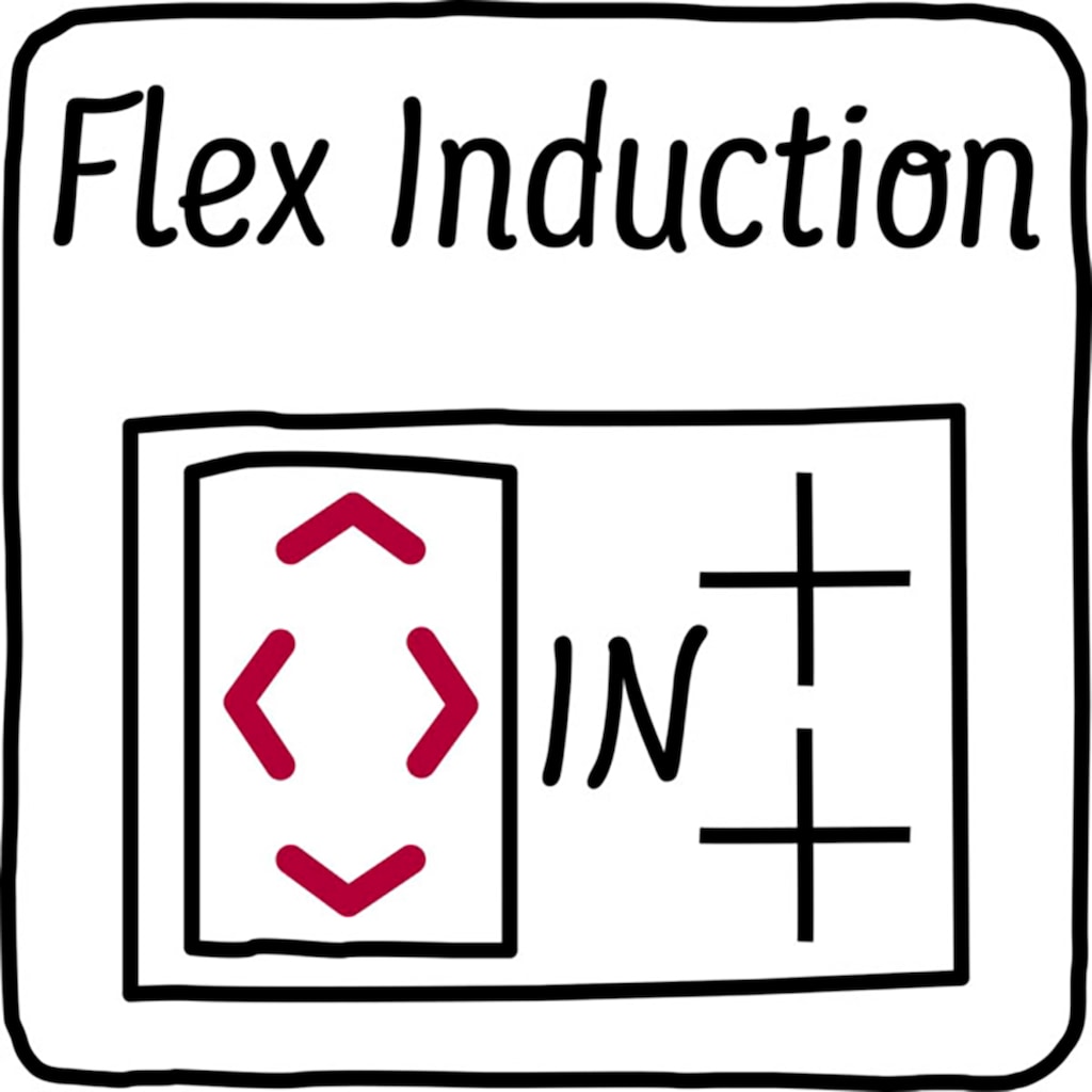 NEFF Flex-Induktions-Herd-Set »EDX456I«, N 30, EDX456I, mit Teleskopauszug nachrüstbar, EasyClean