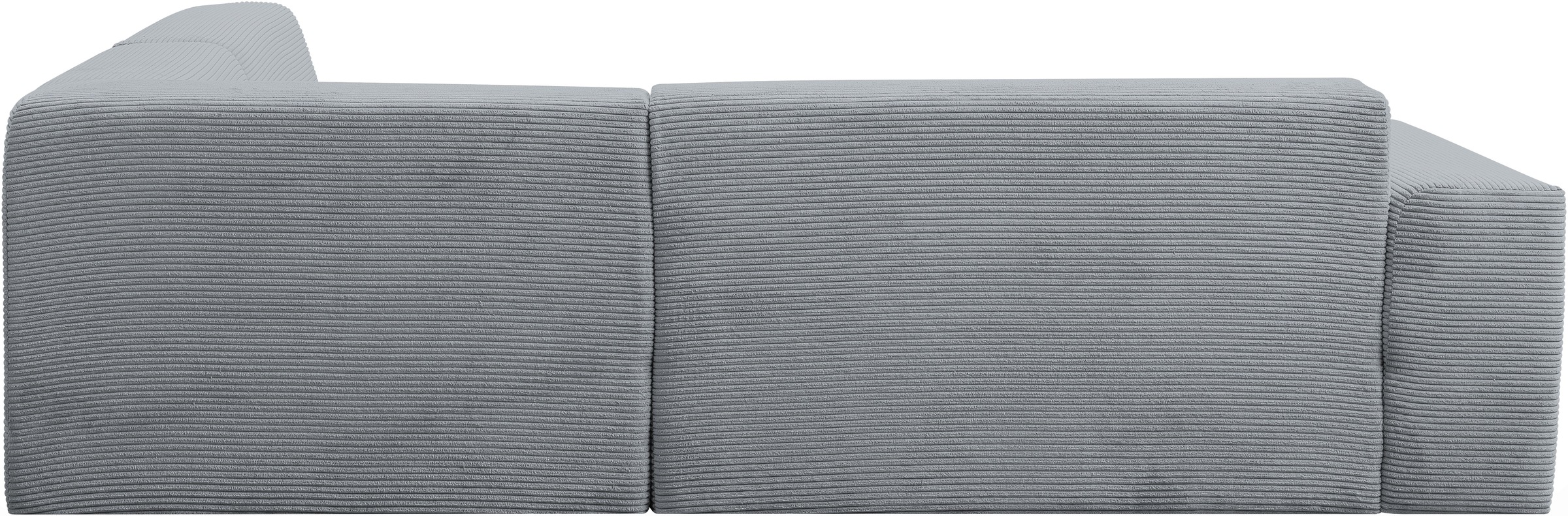 WERK2 Ecksofa »Zeus-M, tolles Sofa mit schönen Details, L-Form«, Curvy Trend Garnitur, urbane Optik, komfortable Wellenunterfederung