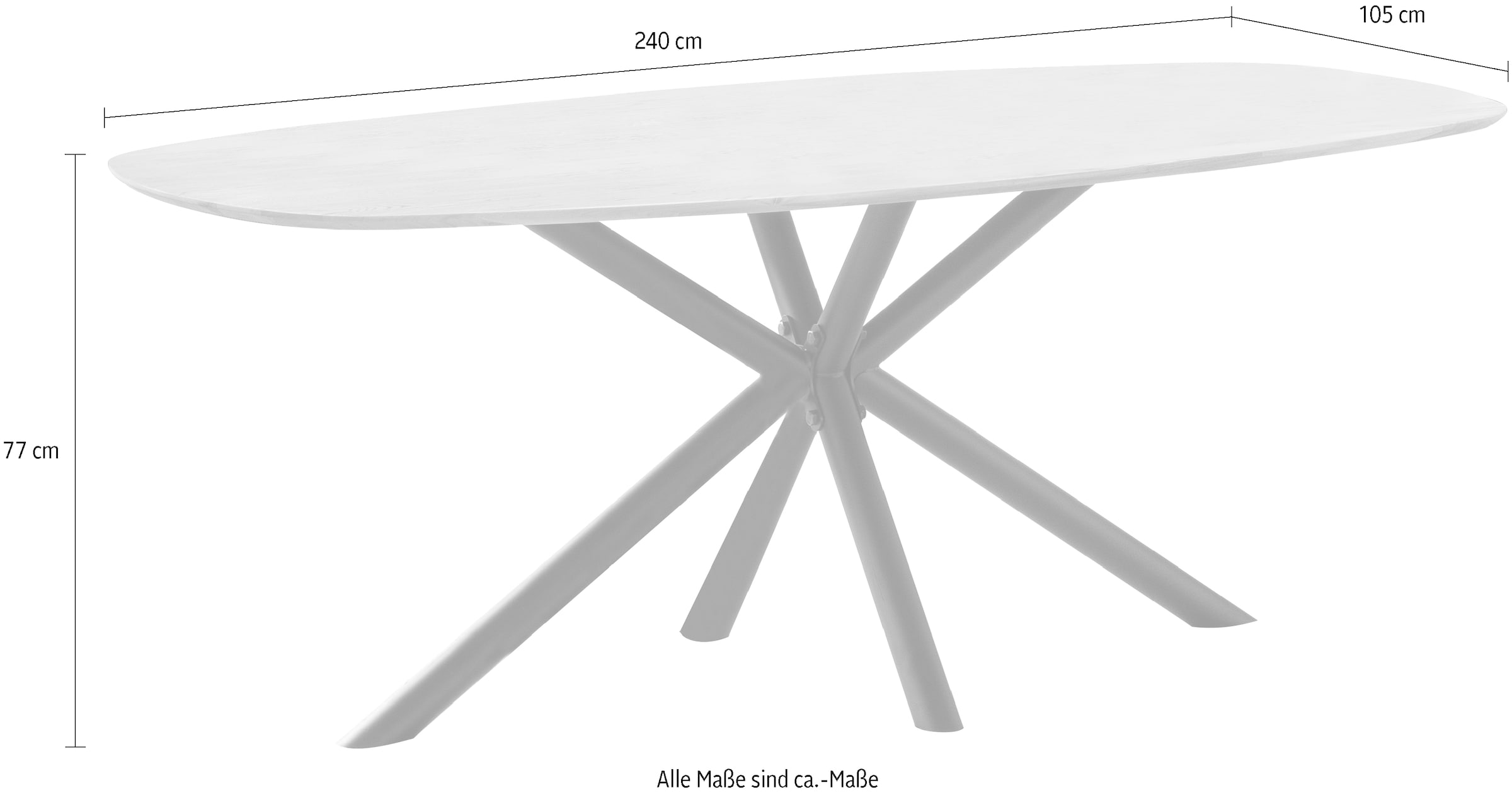 Home affaire Esstisch »Vermont«, (2 St.), tolle Optik