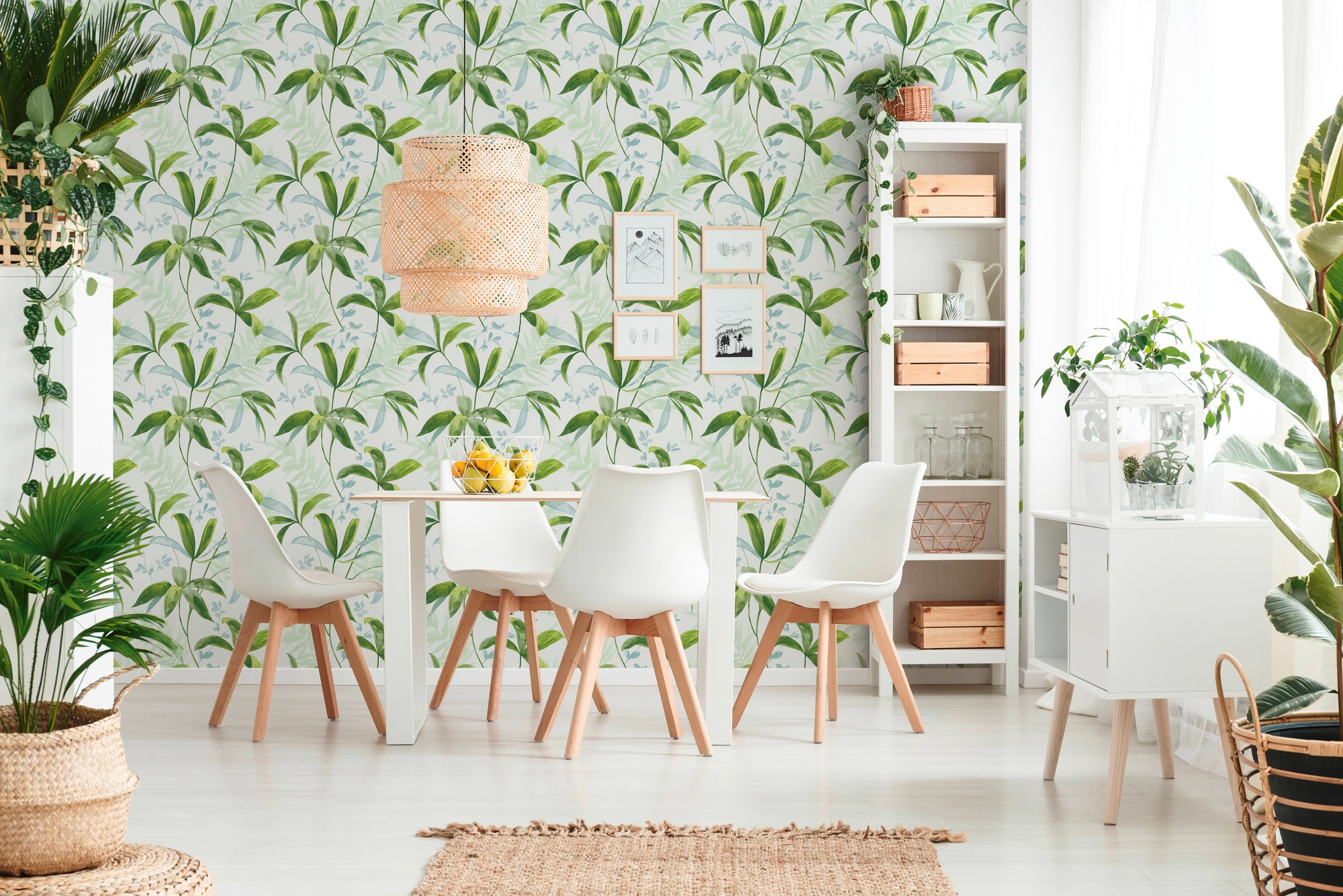 Architects Paper Vliestapete »Jungle Chic«, floral-botanisch-tropisch, Palmentapete Tapete Dschungel Tapeten Wohnzimmer Schlafzimmer Küche