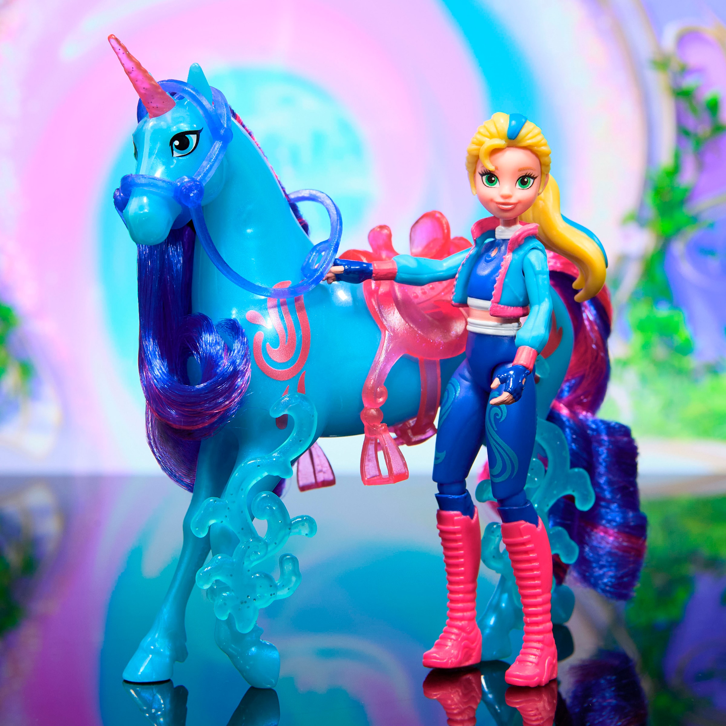 Spin Master Anziehpuppe »Unicorn Academy - Isabel & Einhorn River«, mit echter Mähne