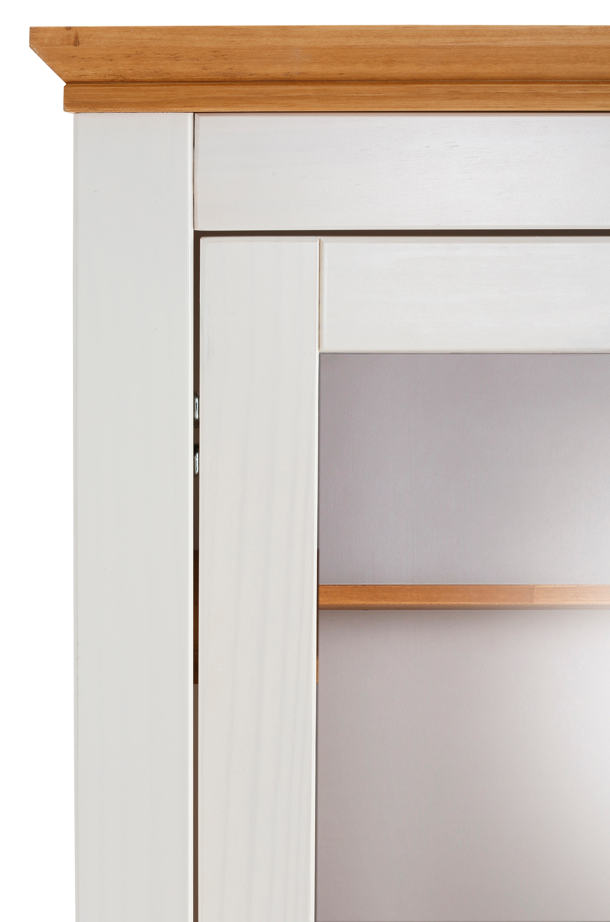 Home affaire Wohnwand »Selma«, (Set, 3 St.), 2 Vitrinen und 1 Lowboard, aus massivem Kiefernholz
