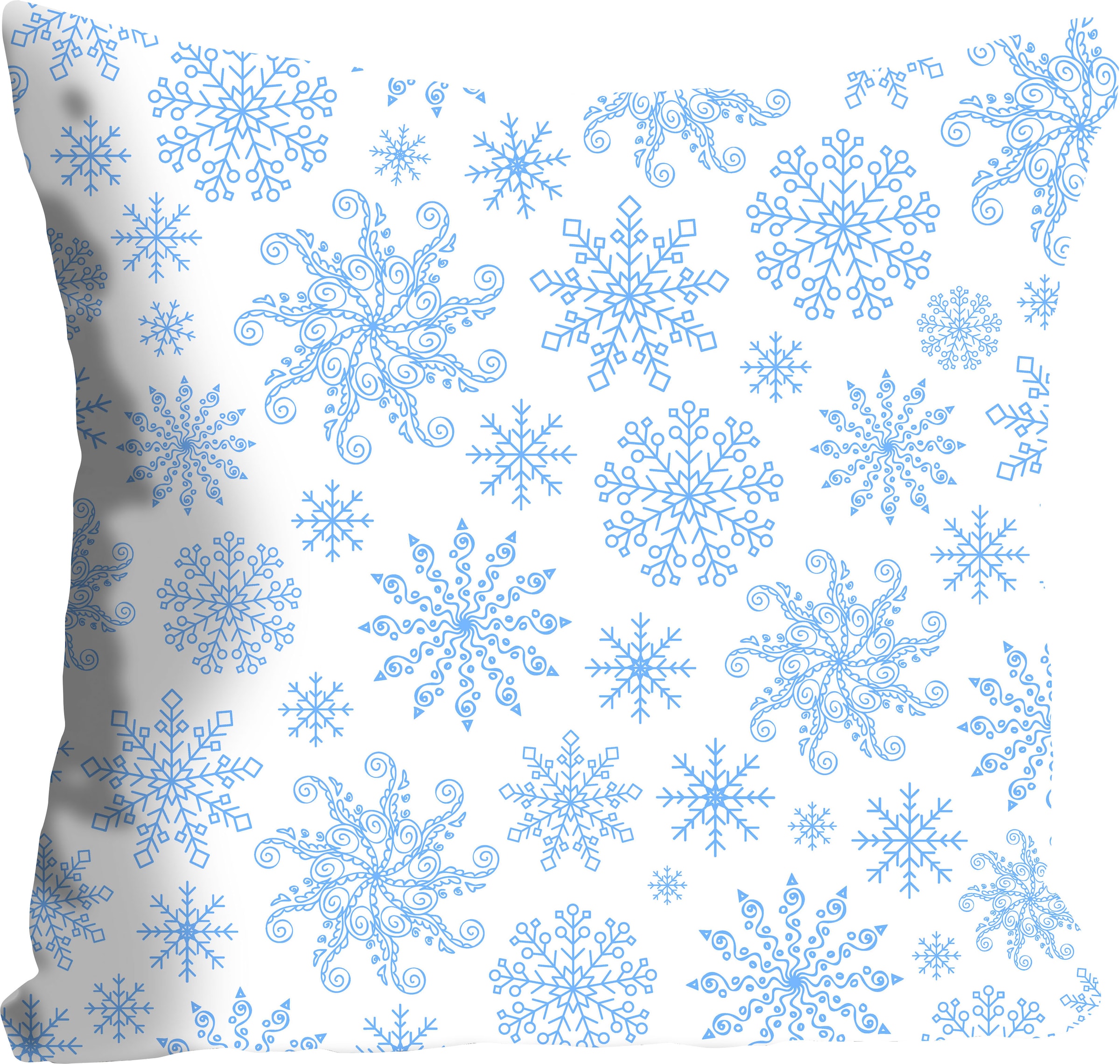 queence Dekokissen »Snow«, mit zackigen Schneeflocken günstig online kaufen