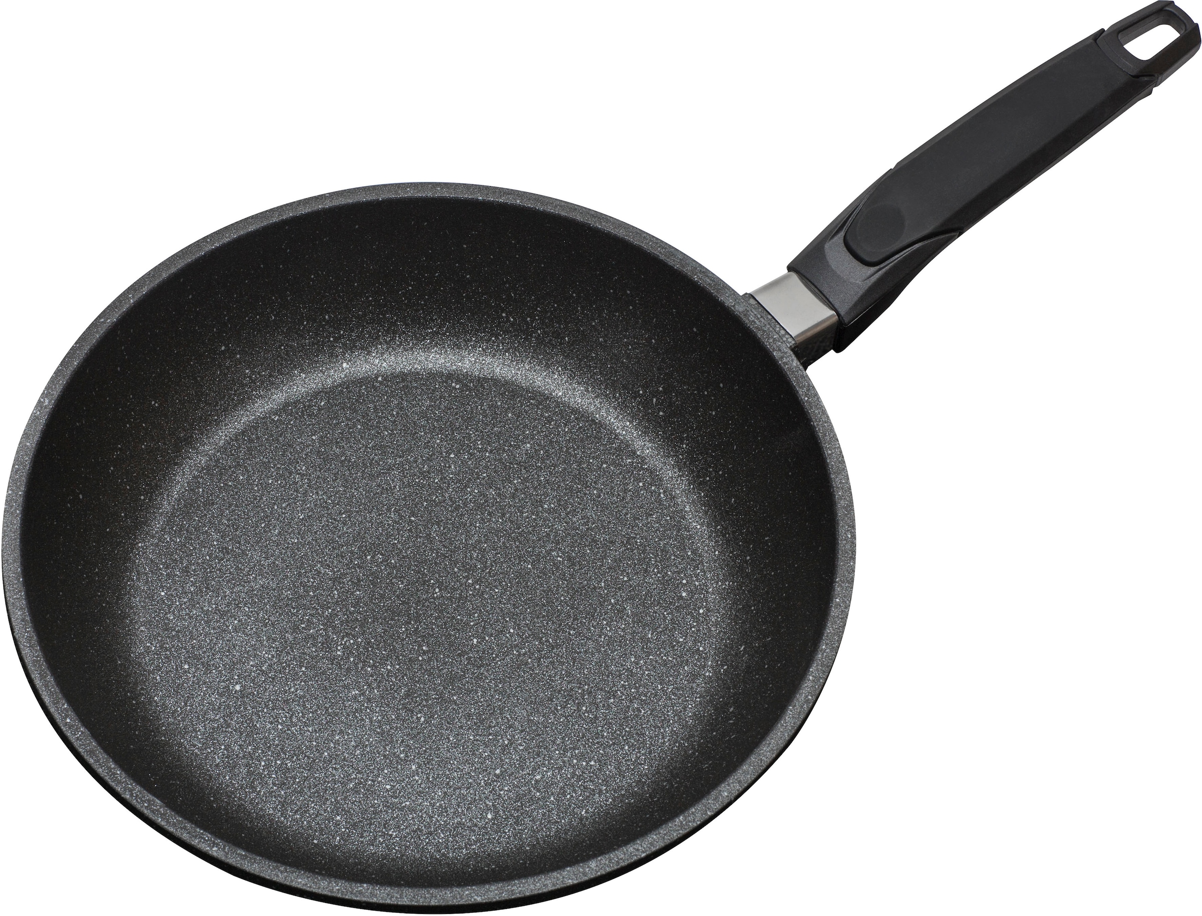 GSW Pfannen-Set »Titanium Granit«, Aluminiumguss, (Set, 3 tlg., je 1 Pfanne Ø 20/28cm, 1x SCALA Alleswender), kratzfeste TITAN Antihaft-Versiegelung, inkl. Wender, Induktion