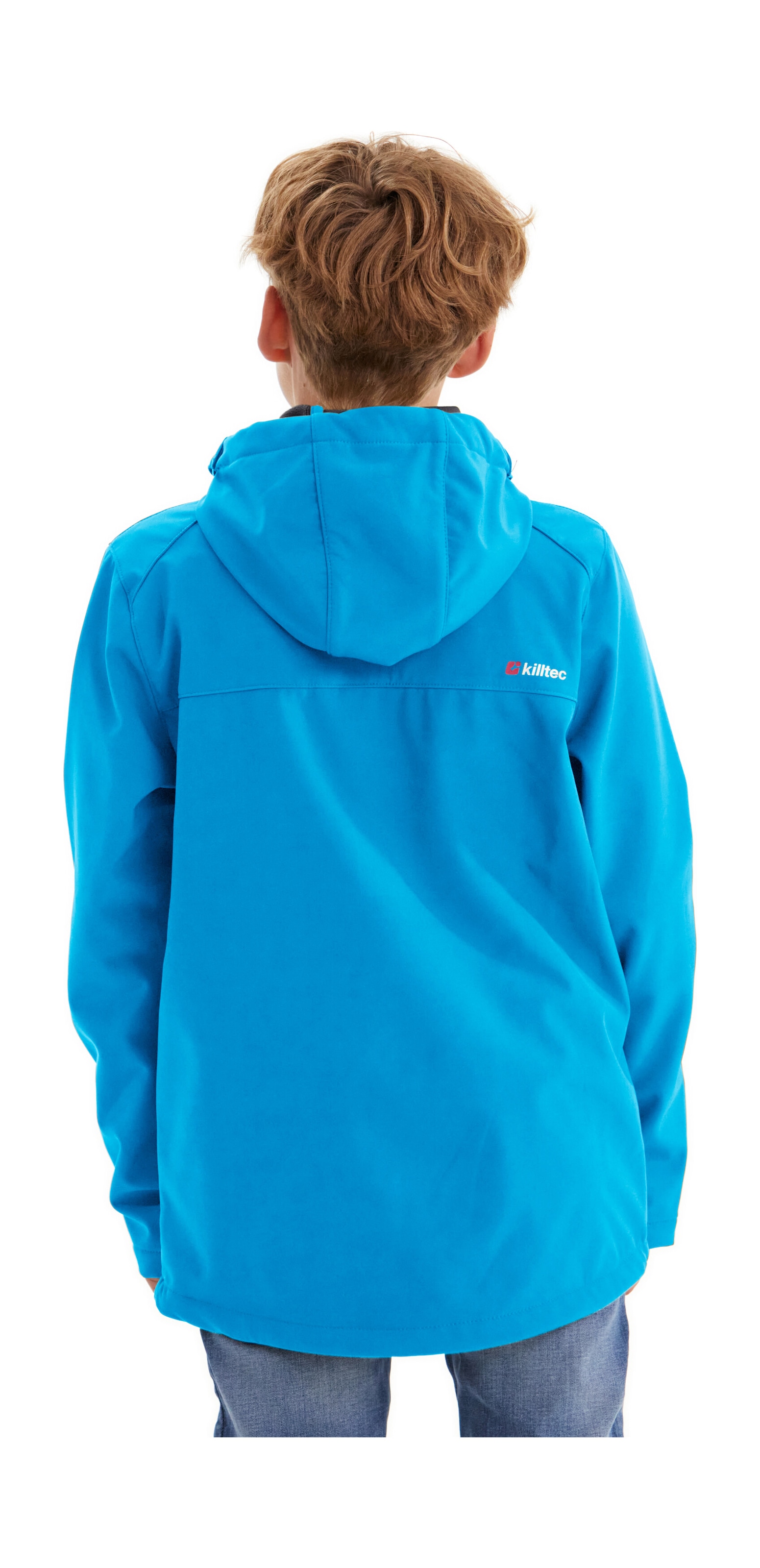 Killtec Softshelljacke »Boys Softshelljacke« Wasserabweisende Softshelljacke mit Kapuze, Fleece