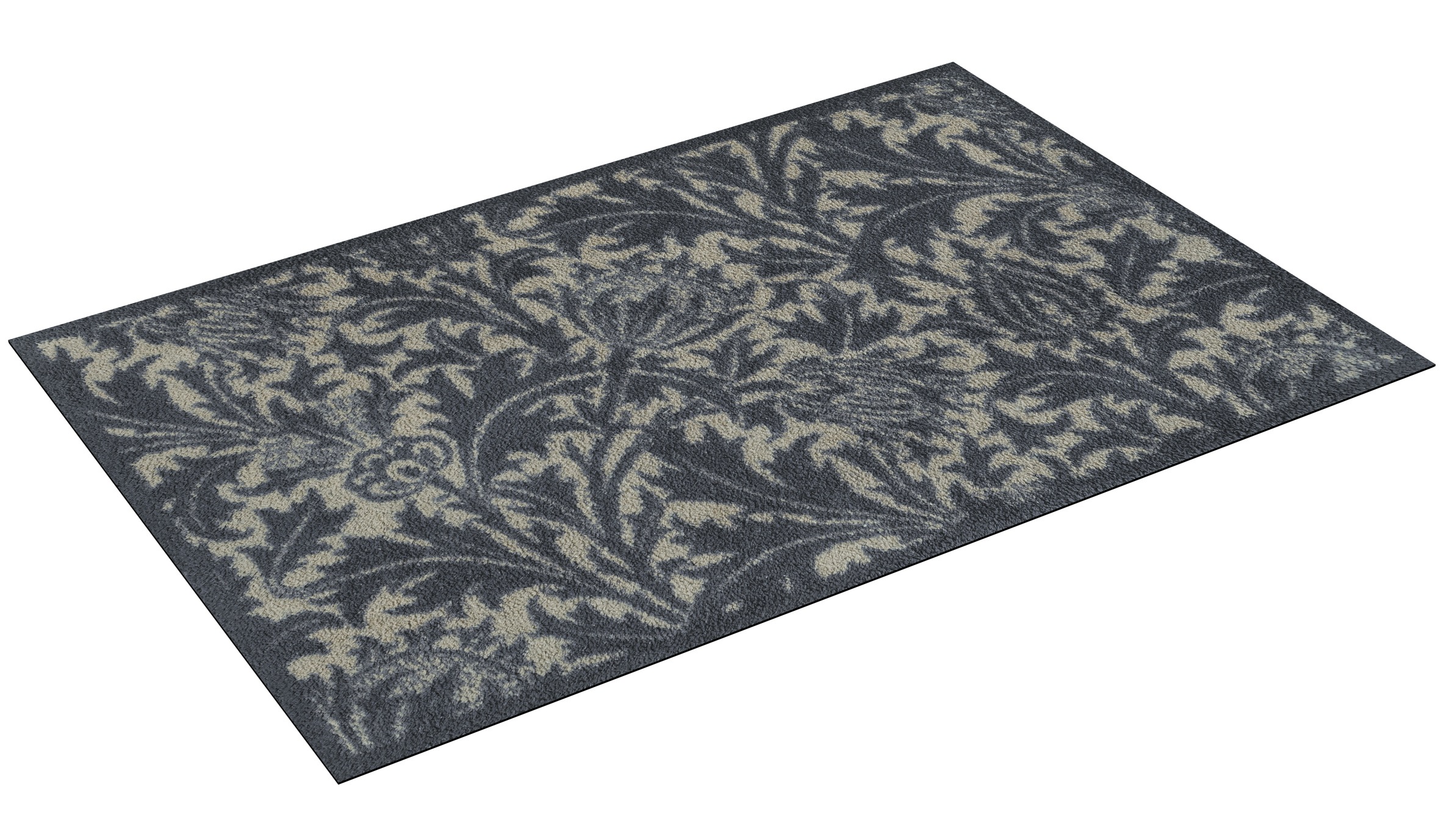 Turtle Mat Fußmatte »Thistle Blue & Gold«, rechteckig, 9 mm Höhe