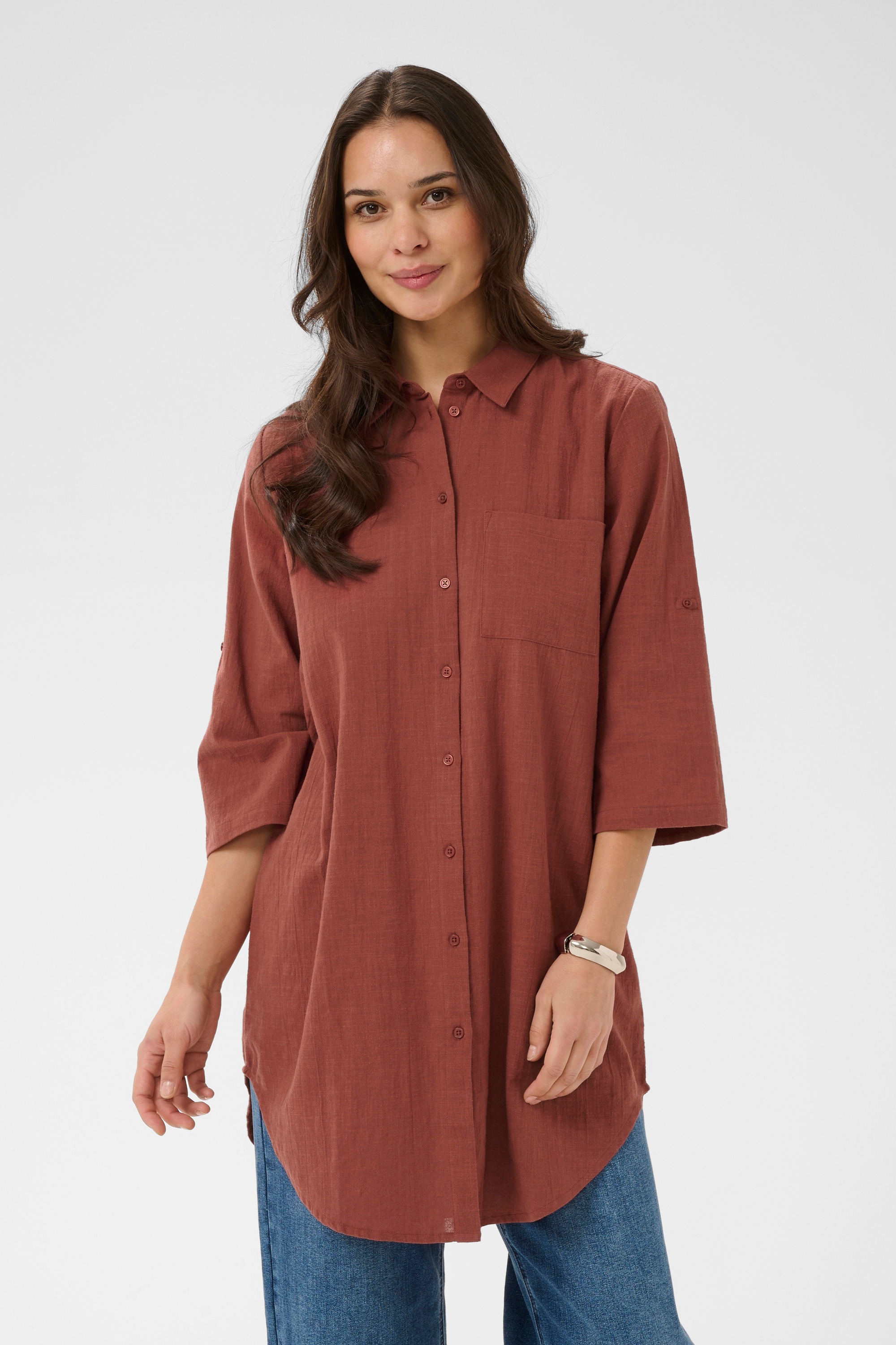 KAFFE Blusenkleid »Hemd KApauline«