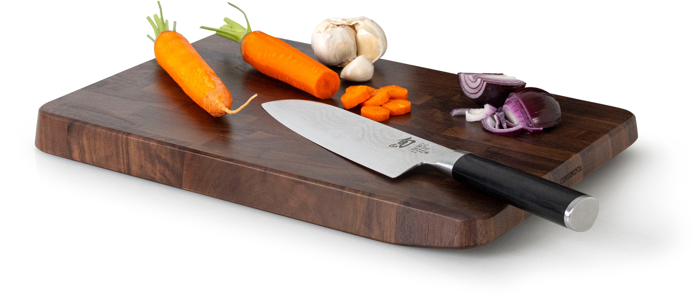 Continenta Schneidebrett »Walnuss, Stirnholz - mit hoher Materialstärke« mi günstig online kaufen