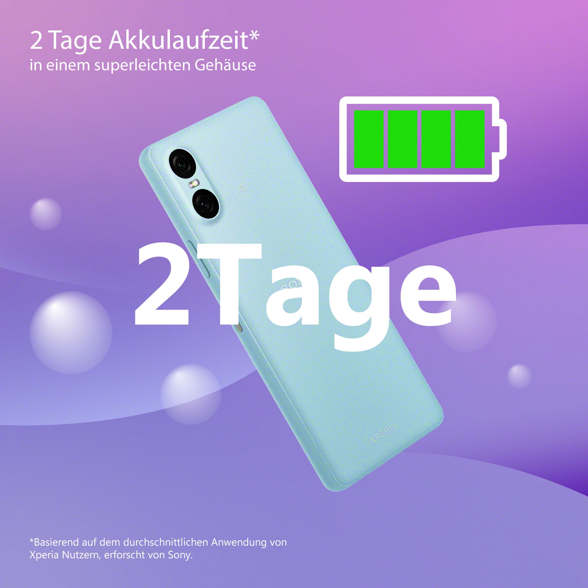 Sony Smartphone »Xperia 10 VI«, blau, 15,5 cm/6,1 Zoll, 128 GB Speicherplatz, 48 MP Kamera