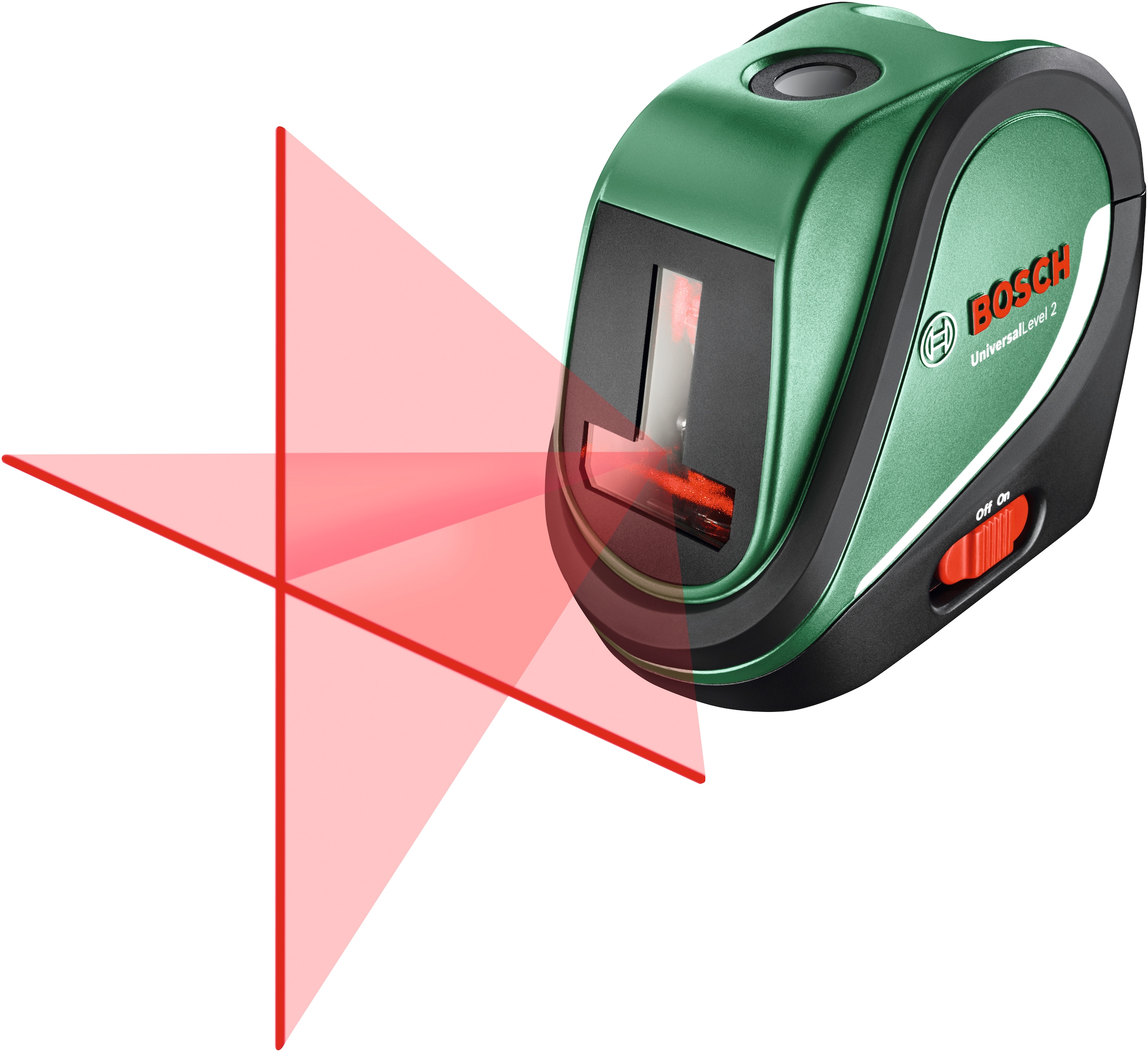 Bosch Home & Garden Kreuzlinienlaser »UniversalLevel 2«, Max. Reichweite: 10m (Laserlinien und Laserpunkt)