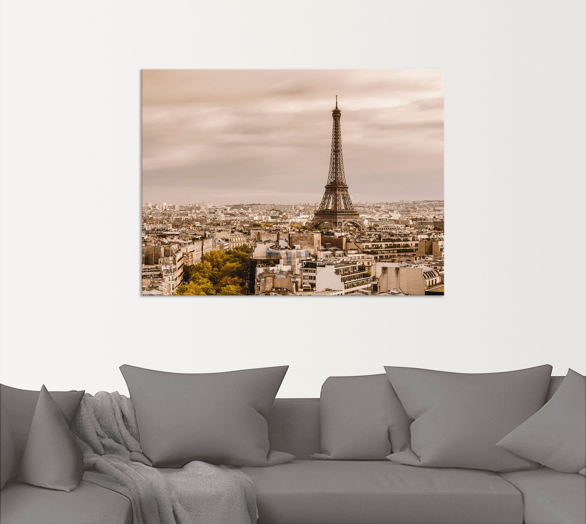 Artland Wandbild »Paris Eiffelturm I« Frankreich 1 Stk. tlg. als Alubild, O günstig online kaufen