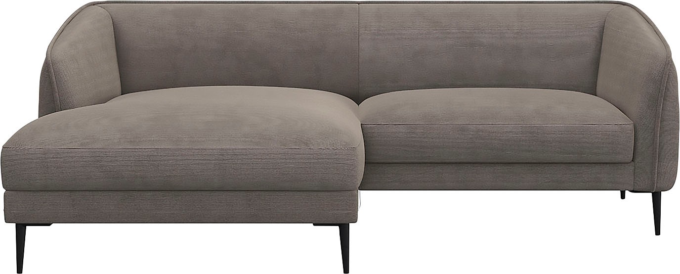 FLEXLUX Ecksofa »Belle Designsofa, bequem durch Kaltschaum im Sitz«, Skandi günstig online kaufen