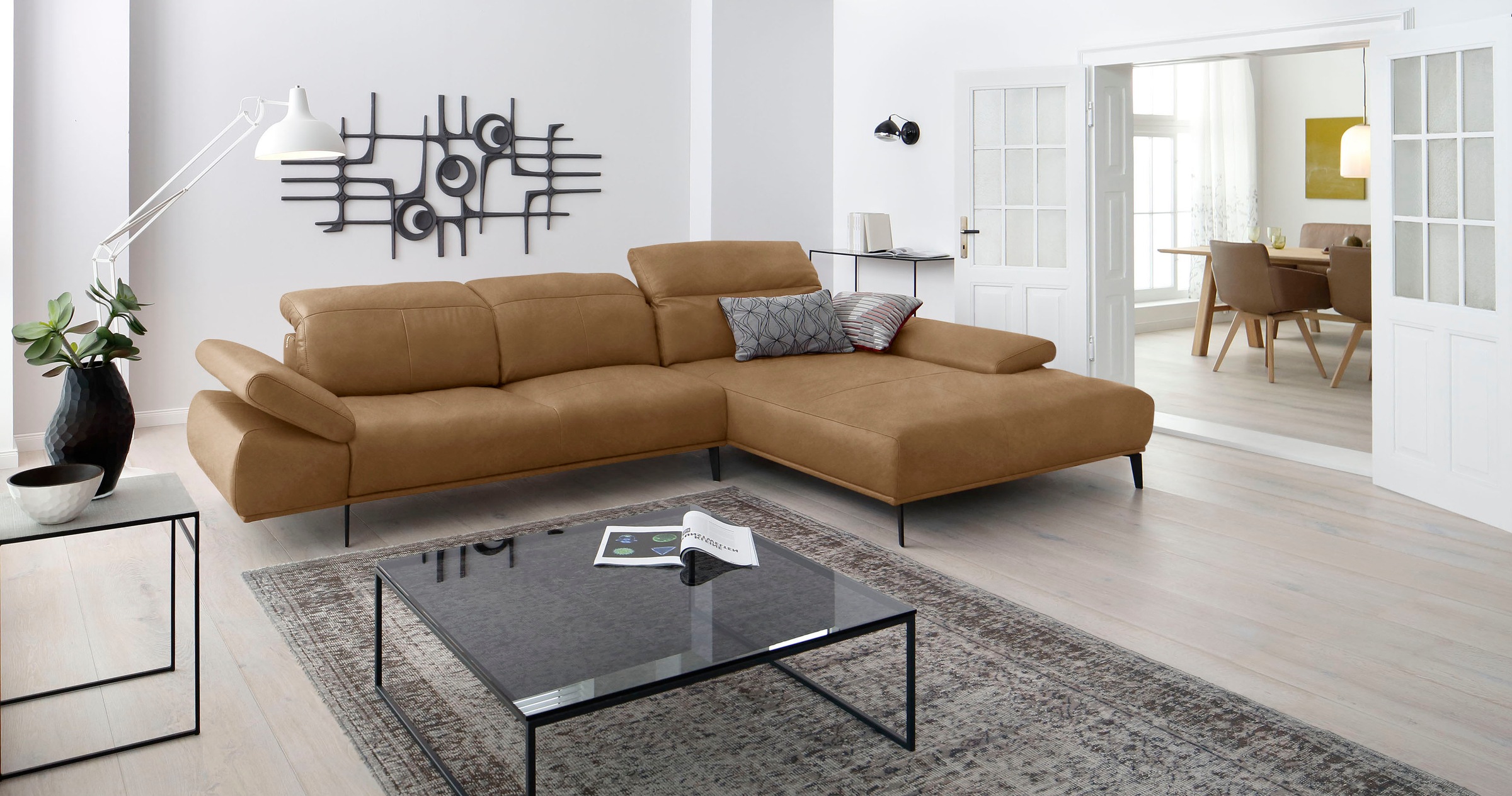 W.SCHILLIG Ecksofa "levi, Designsofa, elegant und zeitlos, bequem, L-Form", günstig online kaufen