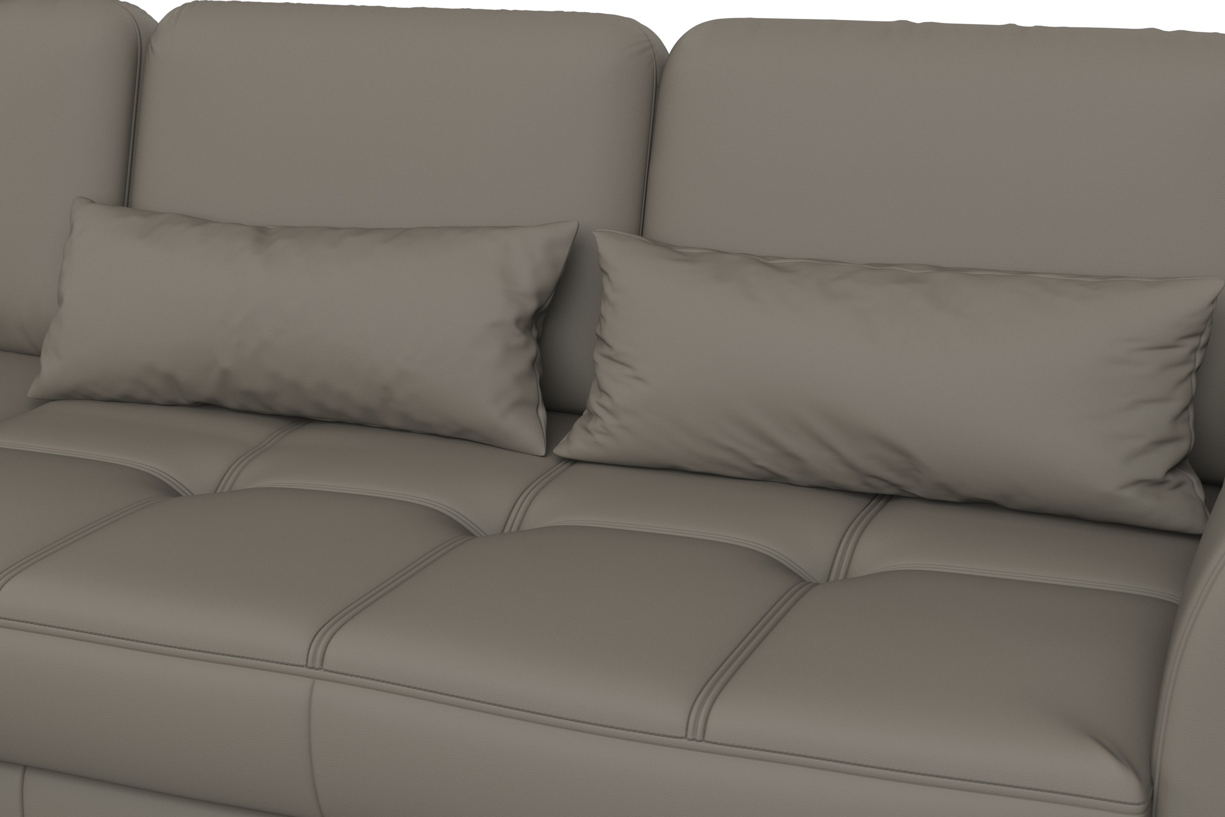 sit&more Ecksofa »Bendigo L-Form«, inklusive Sitztiefenverstellung, Bodenfreiheit 12 cm, in 2 Fußfarben