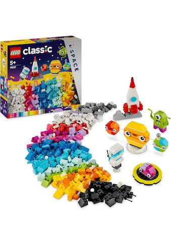 Konstruktionsspielsteine »Kreative Weltraumplaneten (11037), LEGO Classic«, (450 St.)