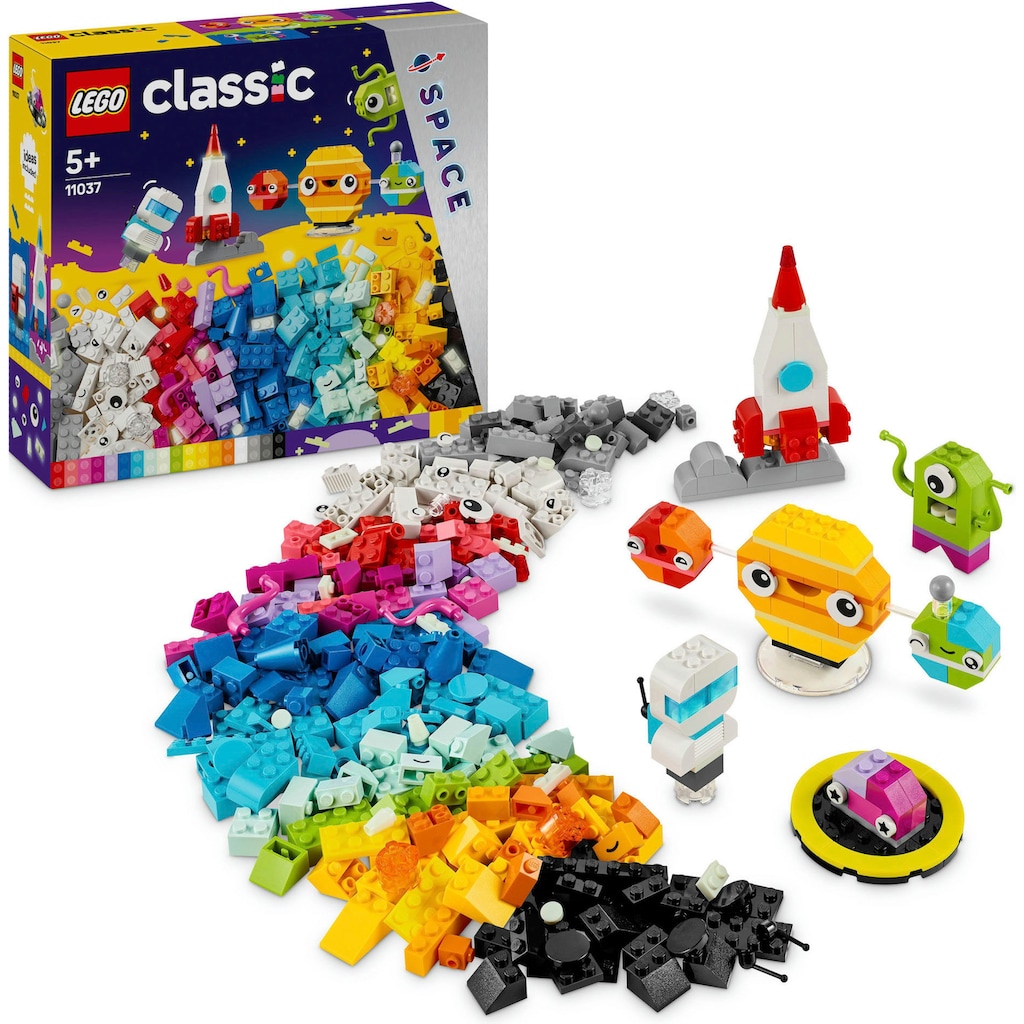 LEGO® Konstruktionsspielsteine »Kreative Weltraumplaneten (11037), LEGO Classic«, (450 St.), Made in Europe