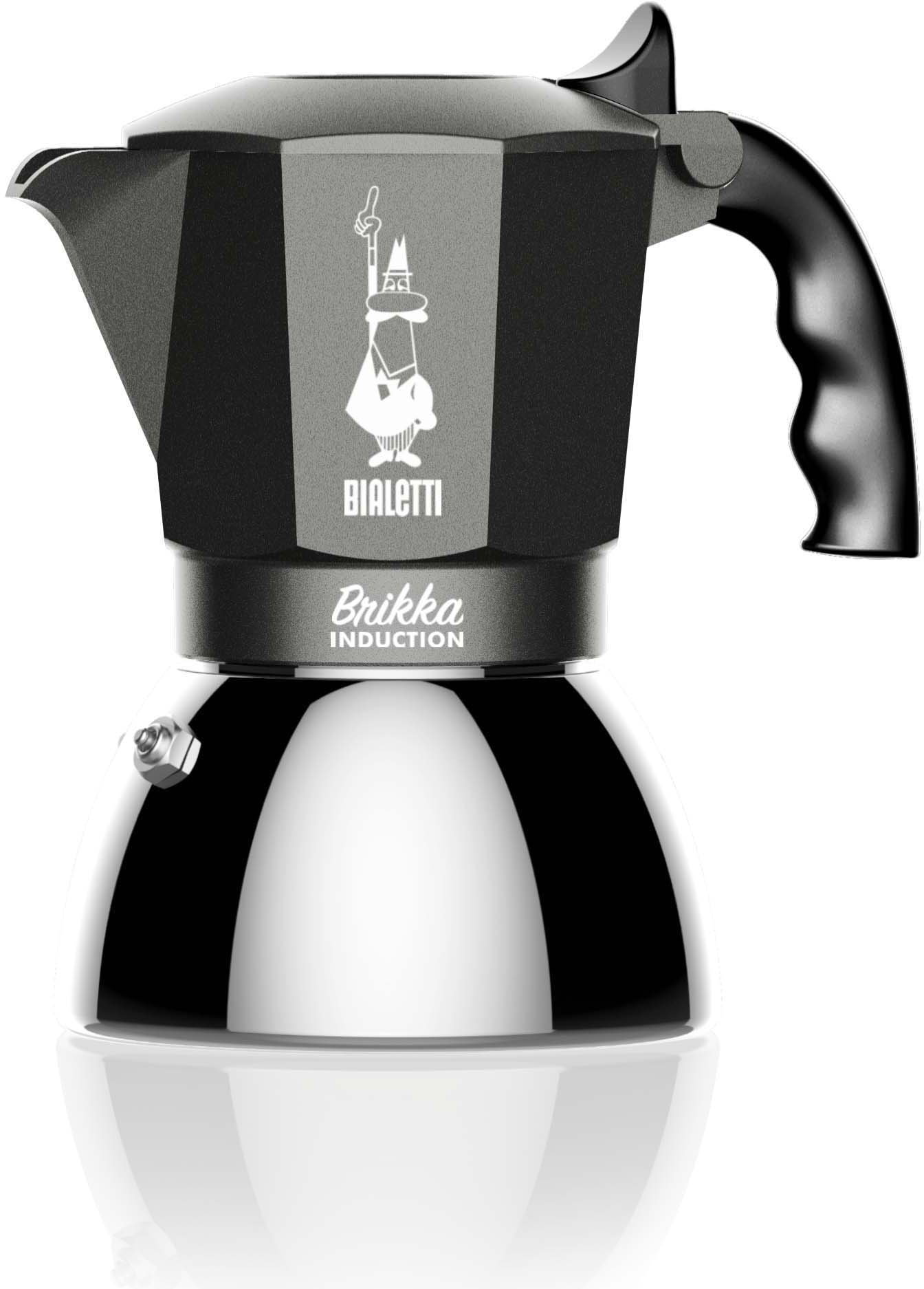 BIALETTI Espressokocher 4 2-Schicht-Edelstahl, spülmaschinenfester »Brikka«, Wasserkessel, online Tassen bestellen