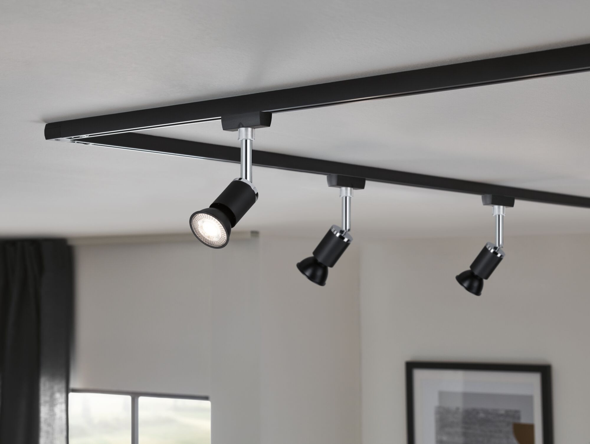 Paulmann LED-Leuchtmittel »750lm 2700K 36° schwarz matt dim 8W 230V RAL9004« GU10 1 Stk. Warmweiß Dimmbar