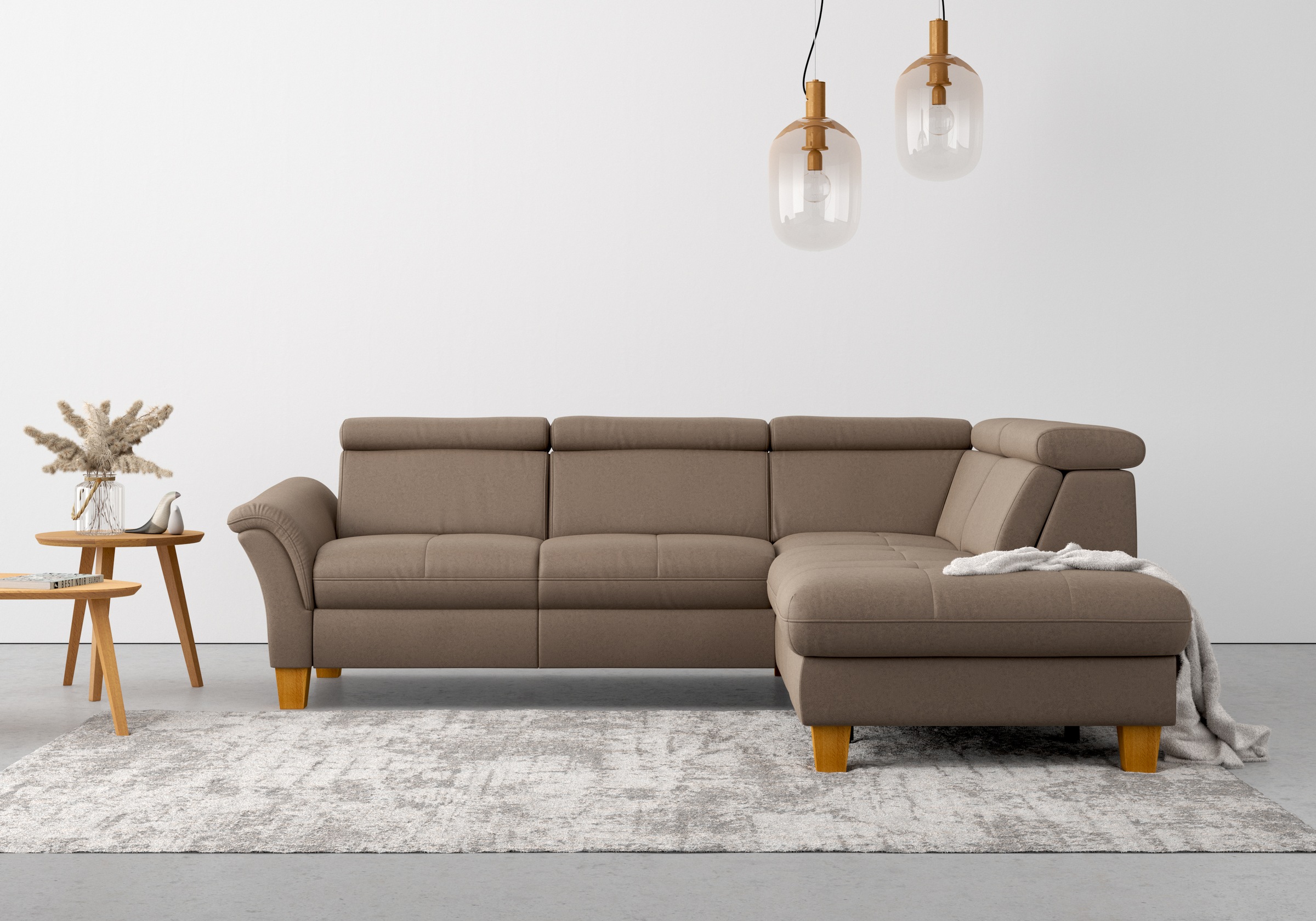 Home affaire Ecksofa »Lindgren L-Form«, wahlweise mit TV-Funktion, Stauraum und Kopfteilverstellung