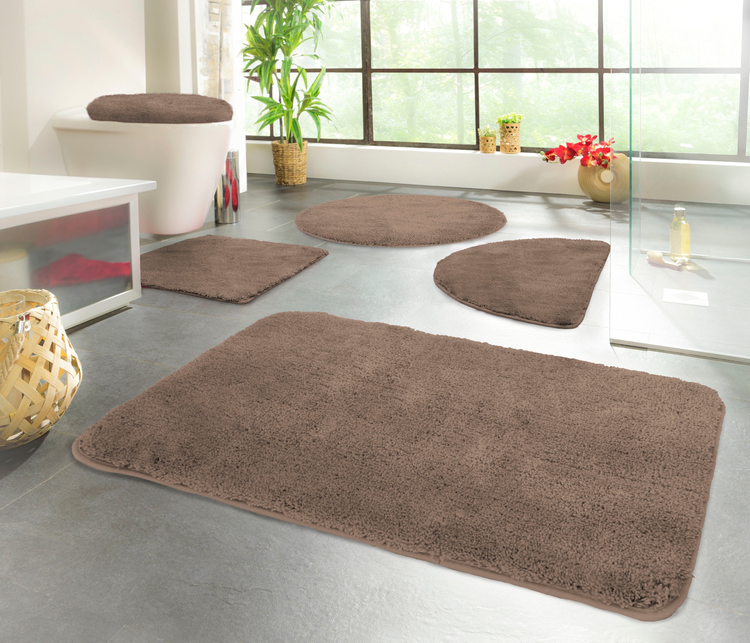 KiNZLER Badematte "Chaozhou" Höhe 20 mm rutschhemmend beschichtet fußbodenh günstig online kaufen