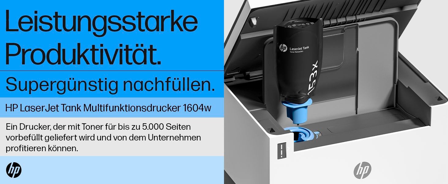 HP Laserdrucker »LaserJet Tank MFP 1604W Printer«