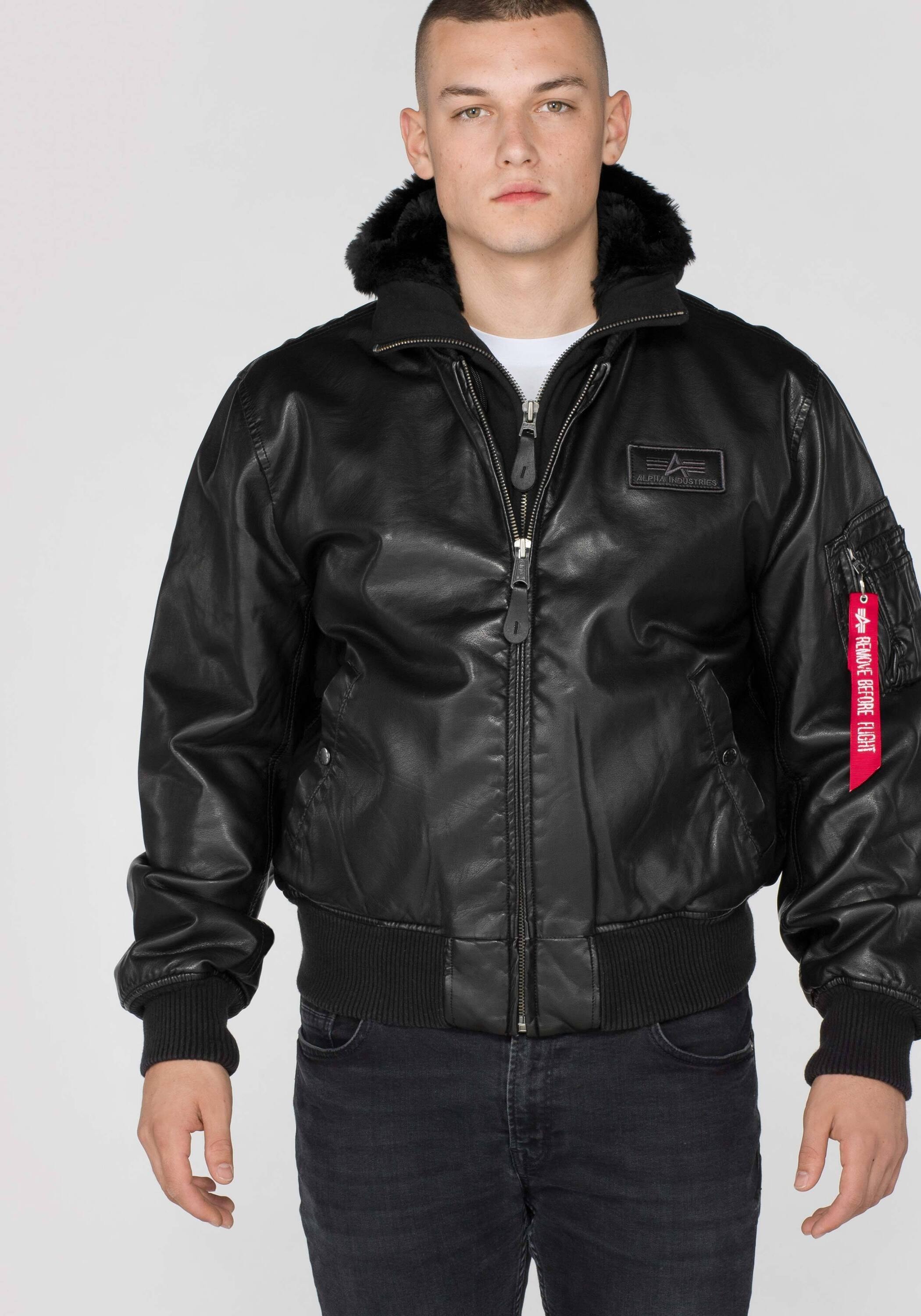 Alpha Industries Lederjacke »Alpha Industries Men - Leather & Faux Jackets  MA-1 D-Tec FL« online kaufen