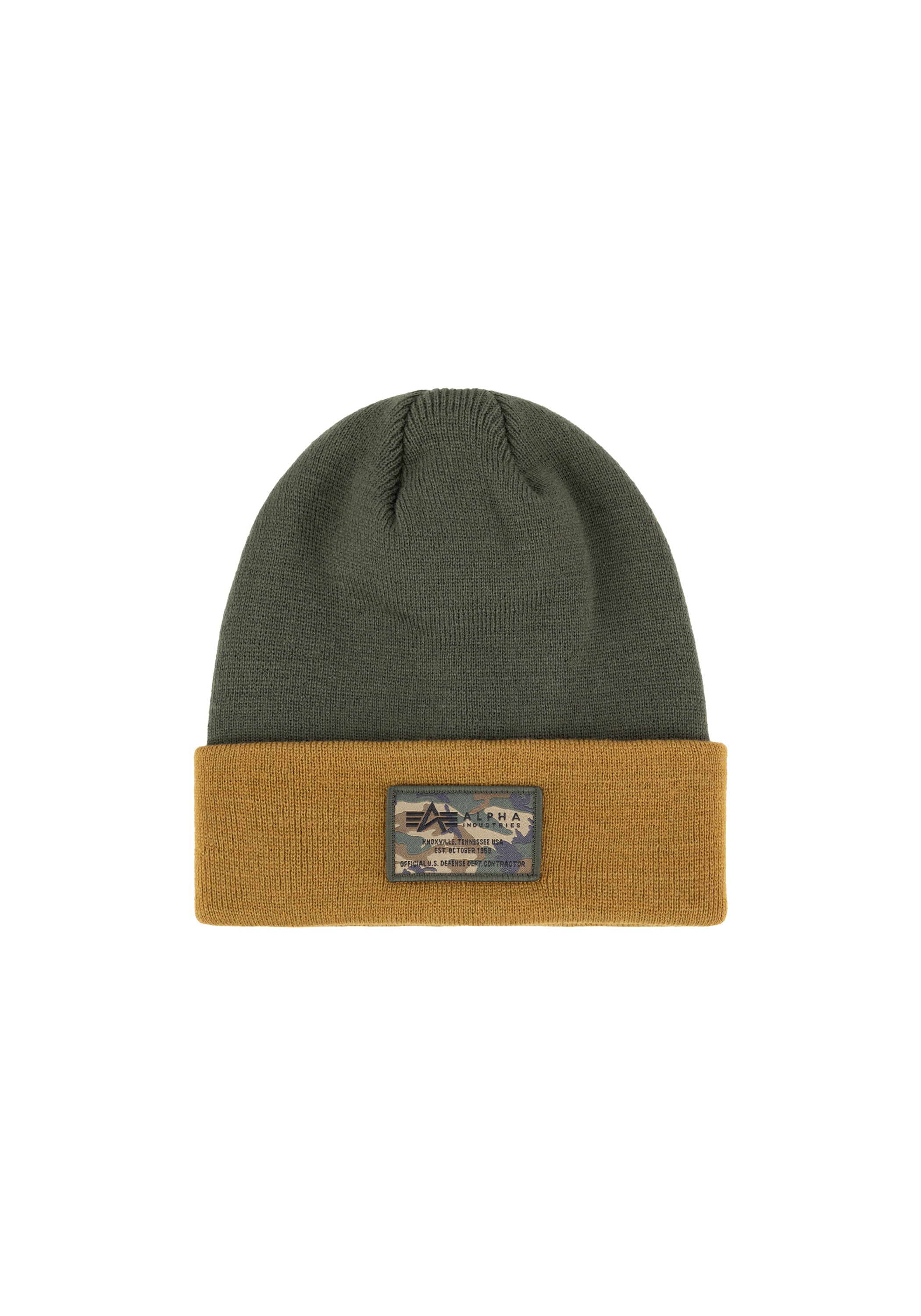ALPHA INDUSTRIES Skimütze »Crew C Label Beanie« dark olive