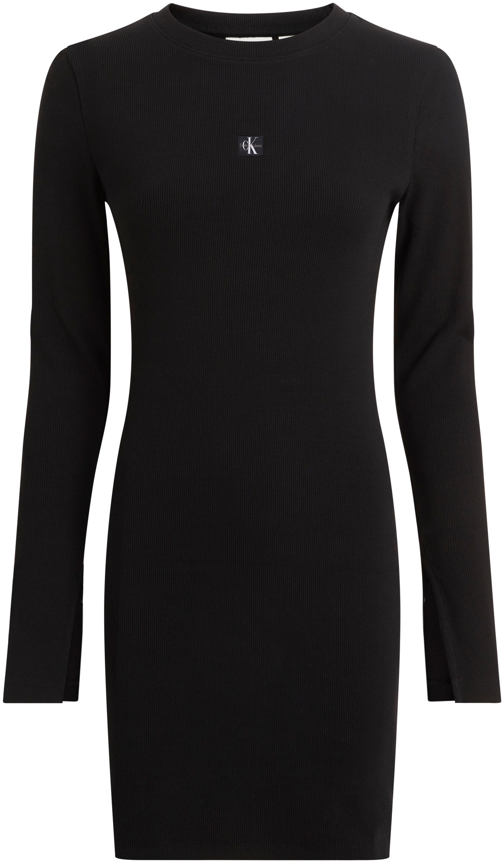Calvin Klein Jeans Maxikleid »WOVEN LABEL RIB SHORT DRESS«, mit Logodruck